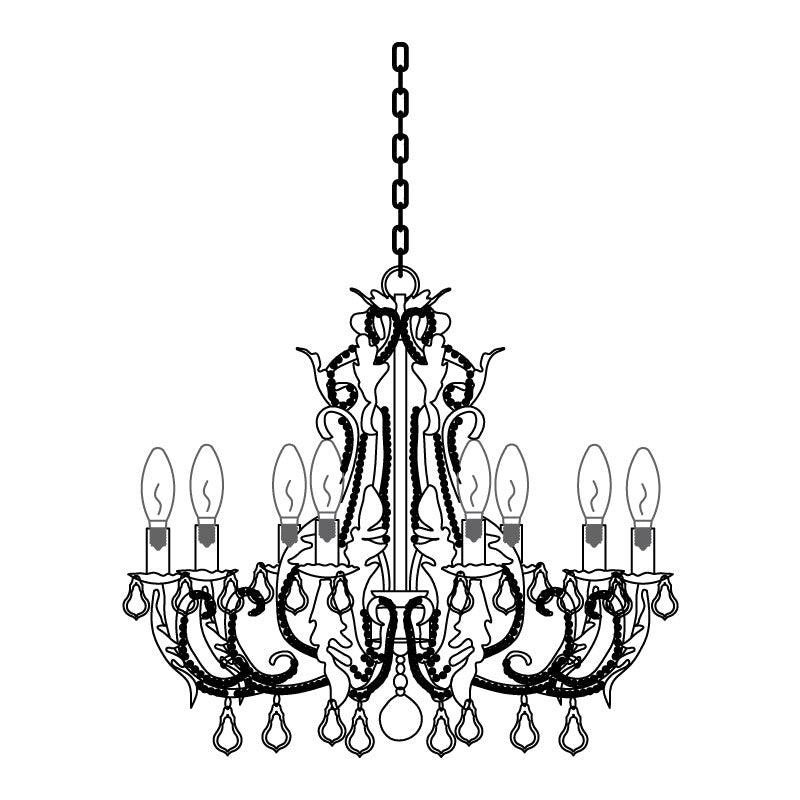Candle Holder Chandelier - Blowlighting