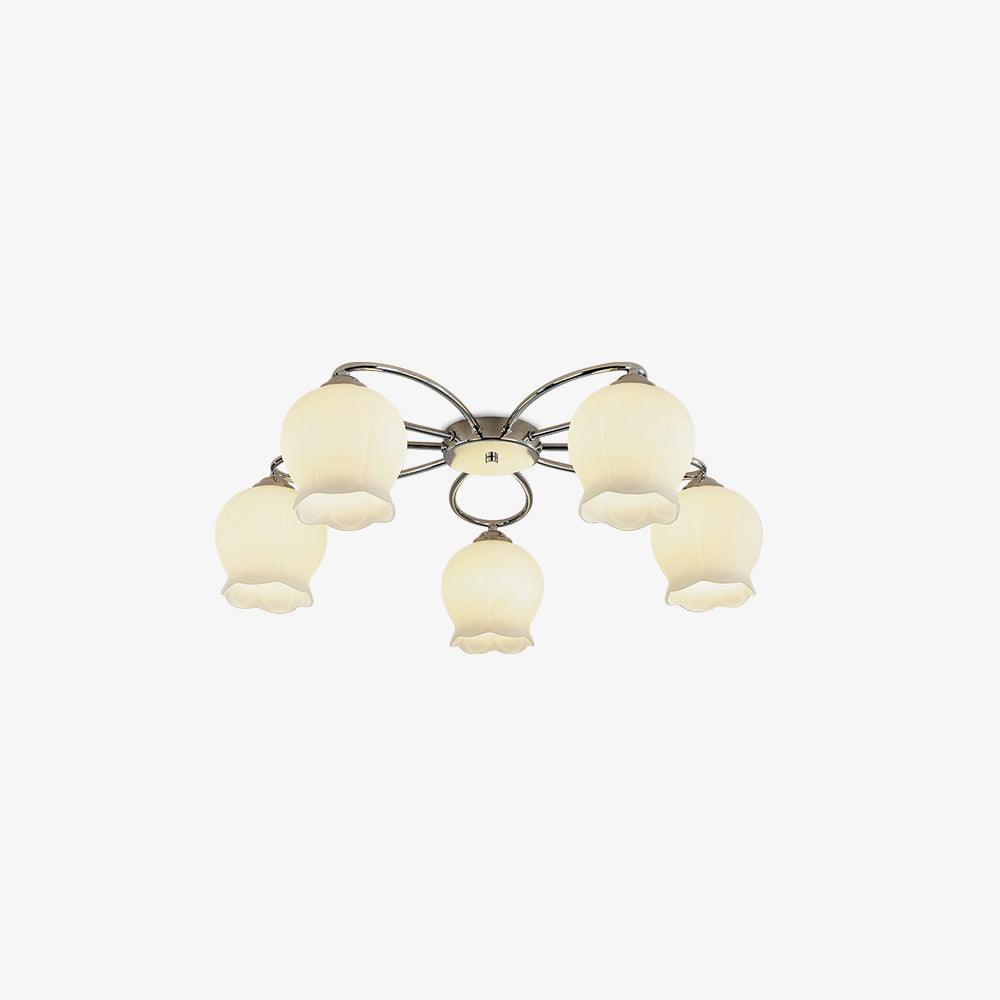 Oldore Premium Eleganz Blume Glas Deckenleuchte-Letslighting