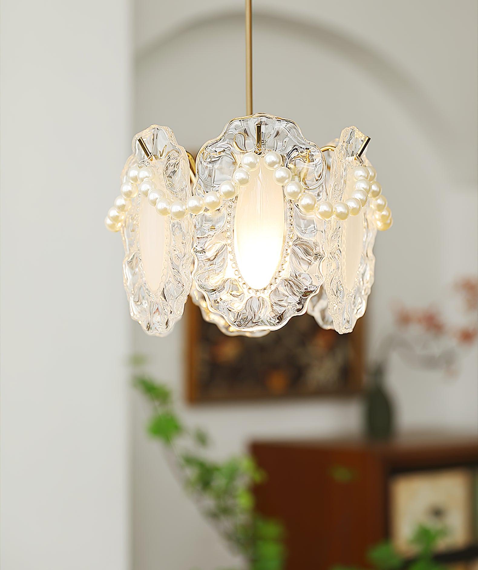 Mirello Glas Glamour Pendelleuchte Lampe-Letslighting