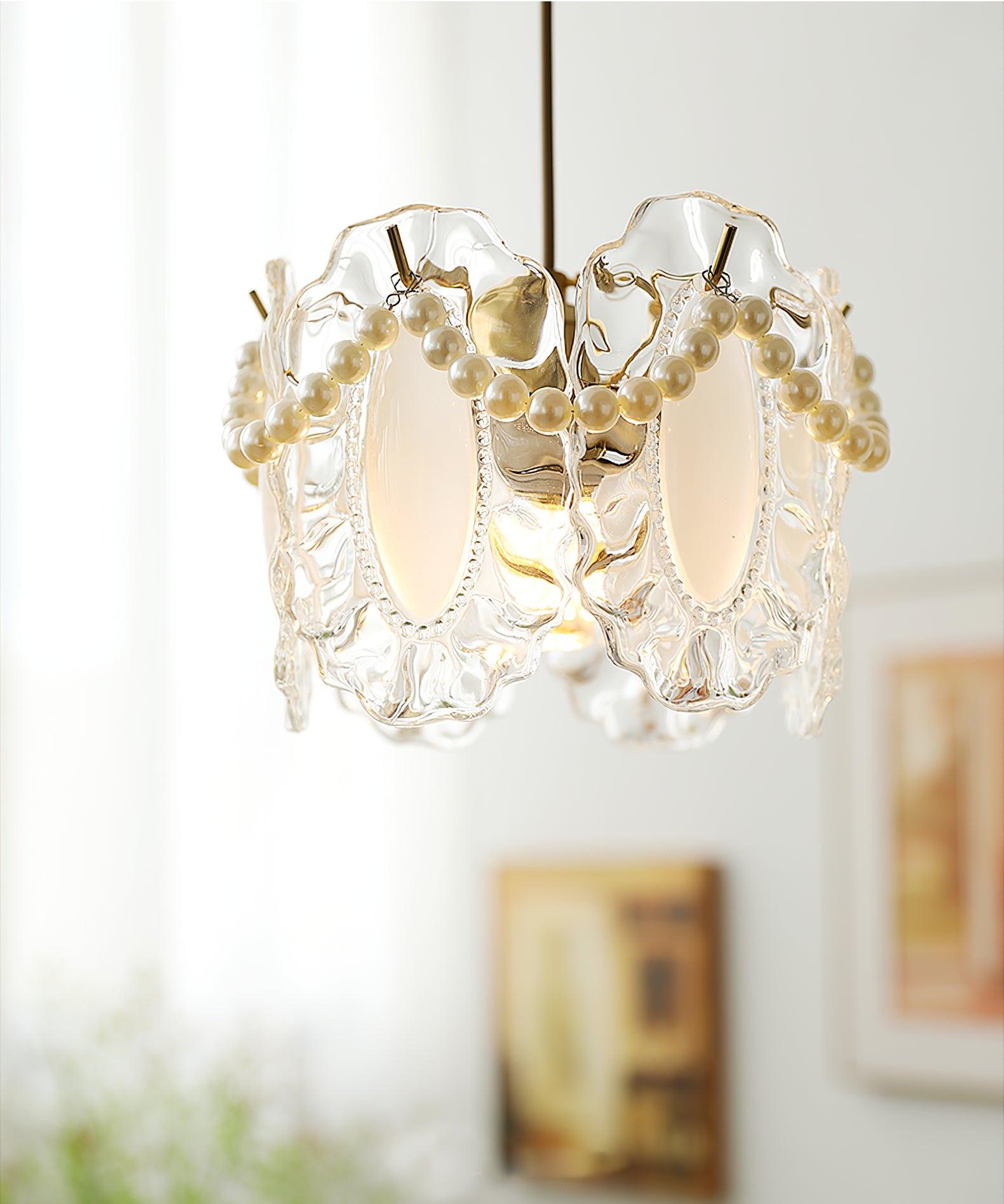Mirello Glas Glamour Pendelleuchte Lampe-Letslighting
