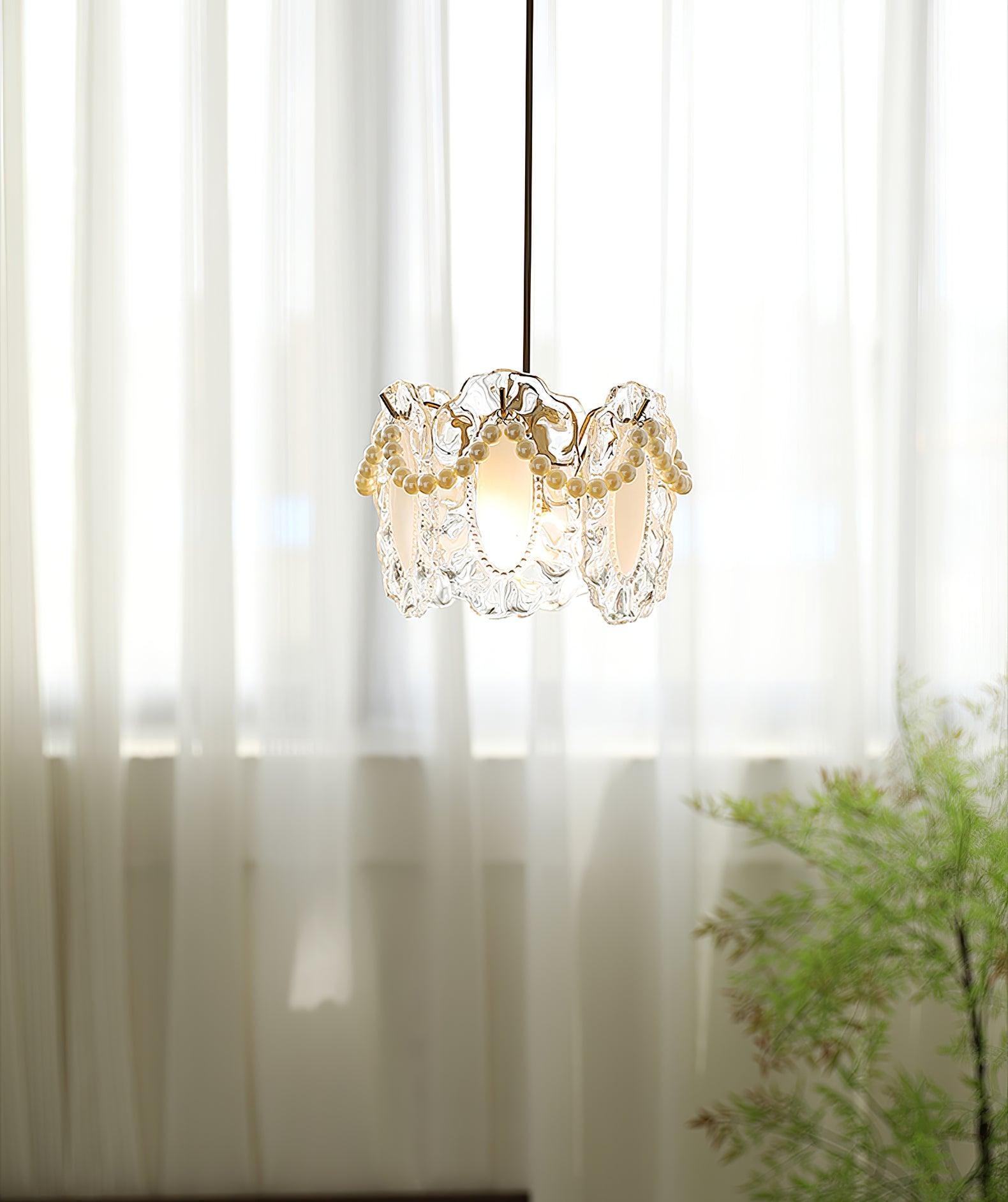 Mirello Glas Glamour Pendelleuchte Lampe-Letslighting