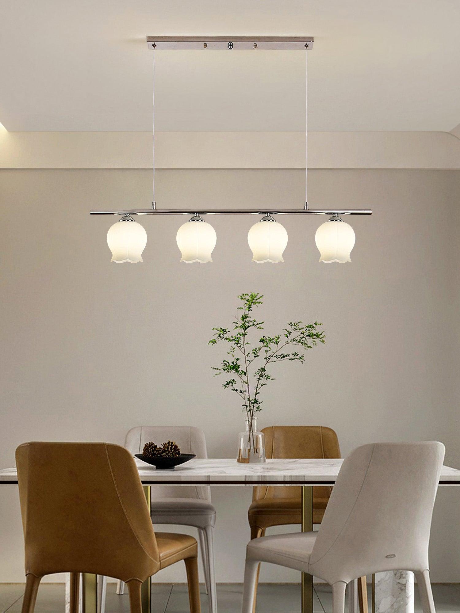 Evenara Modern Minimalistisch Blume Glas Pendelleuchte-Letslighting