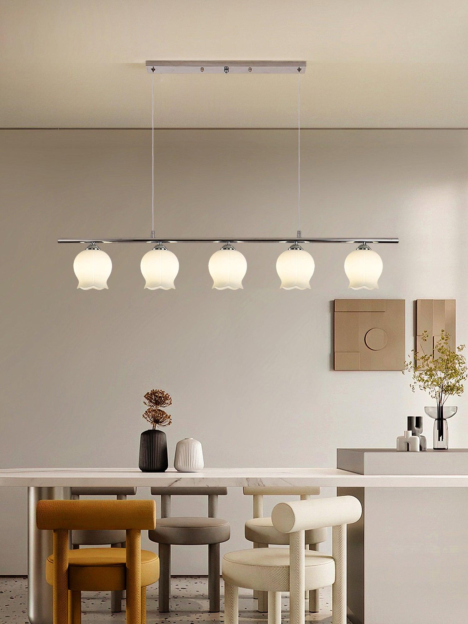 Evenara Modern Minimalistisch Blume Glas Pendelleuchte-Letslighting