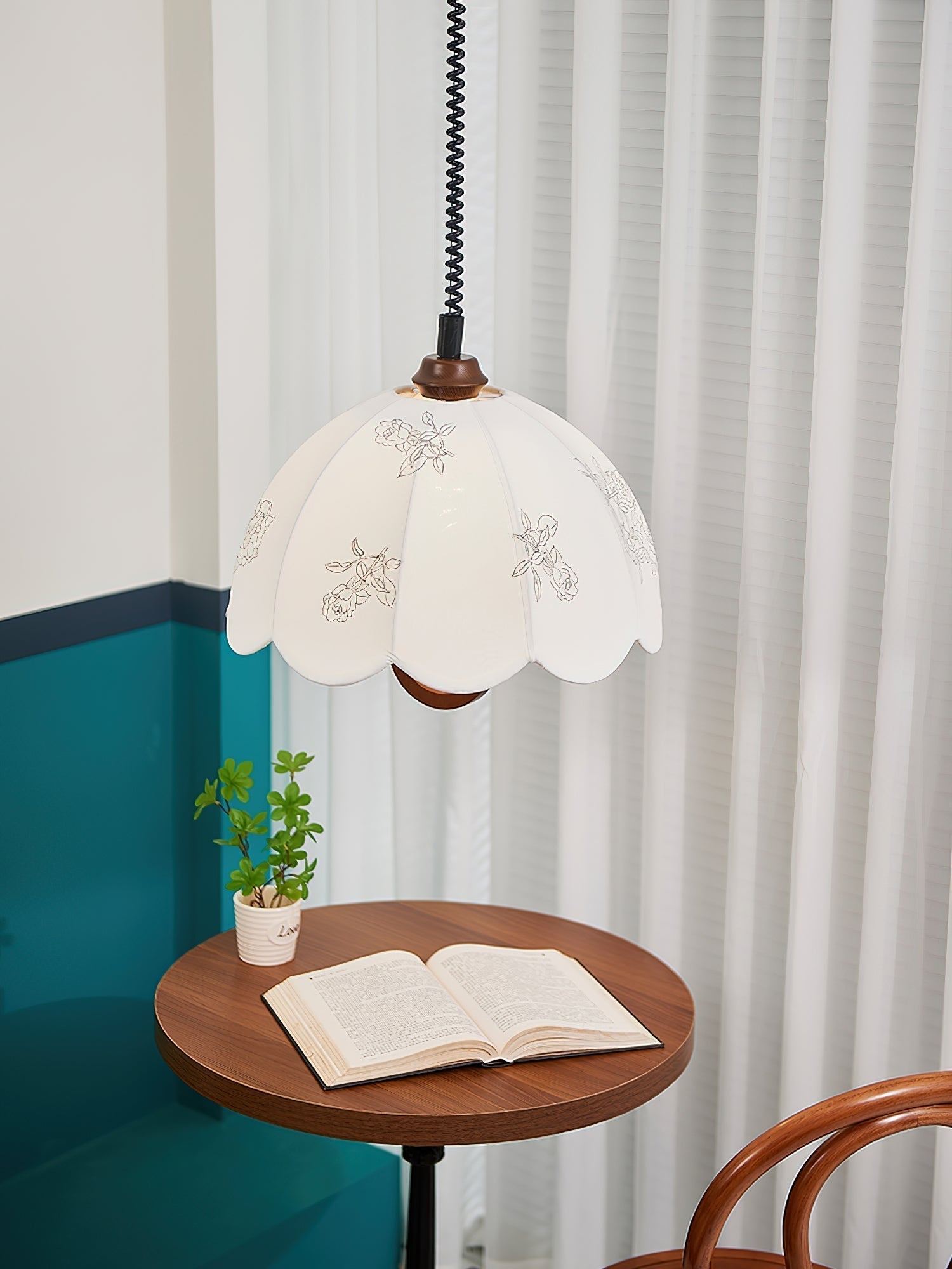 Kade Vintage Holz Pendelleuchte Leuchte-Letslighting