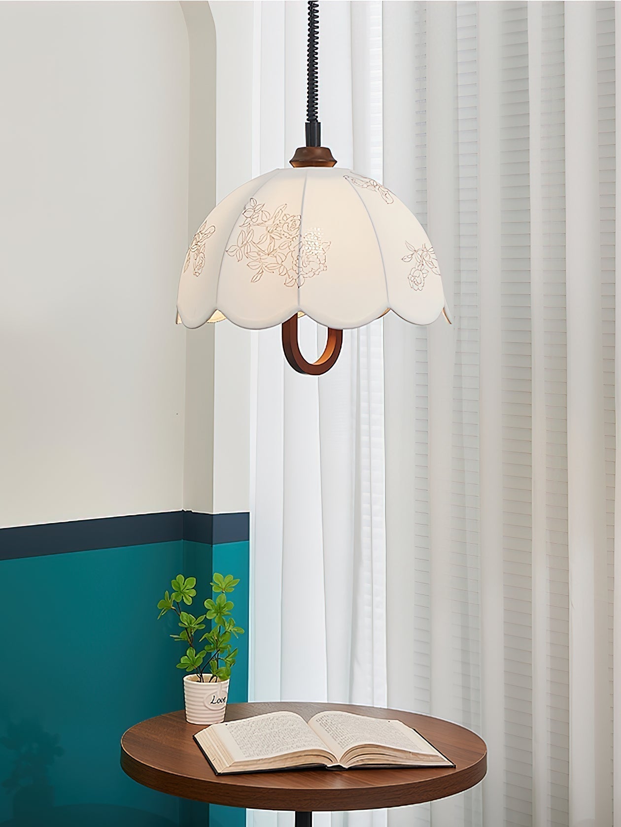 Kade Vintage Holz Pendelleuchte Leuchte-Letslighting