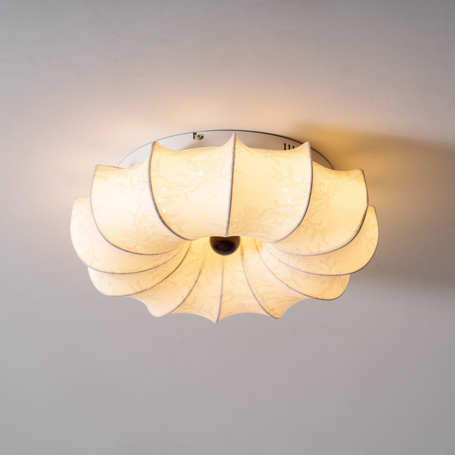 Vivaria Premium Nordic Art Deckenleuchte aus Holz und Stoff-Letslighting