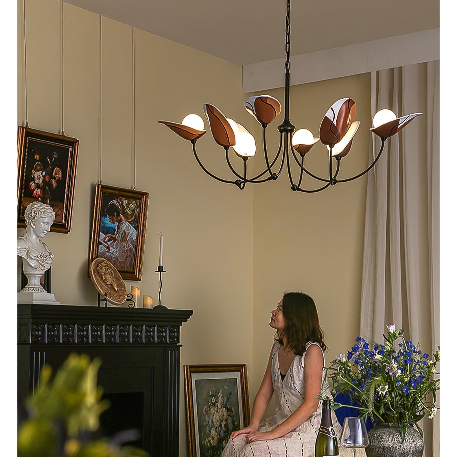 Gavin Vintage Kronleuchter aus Metall-Letslighting