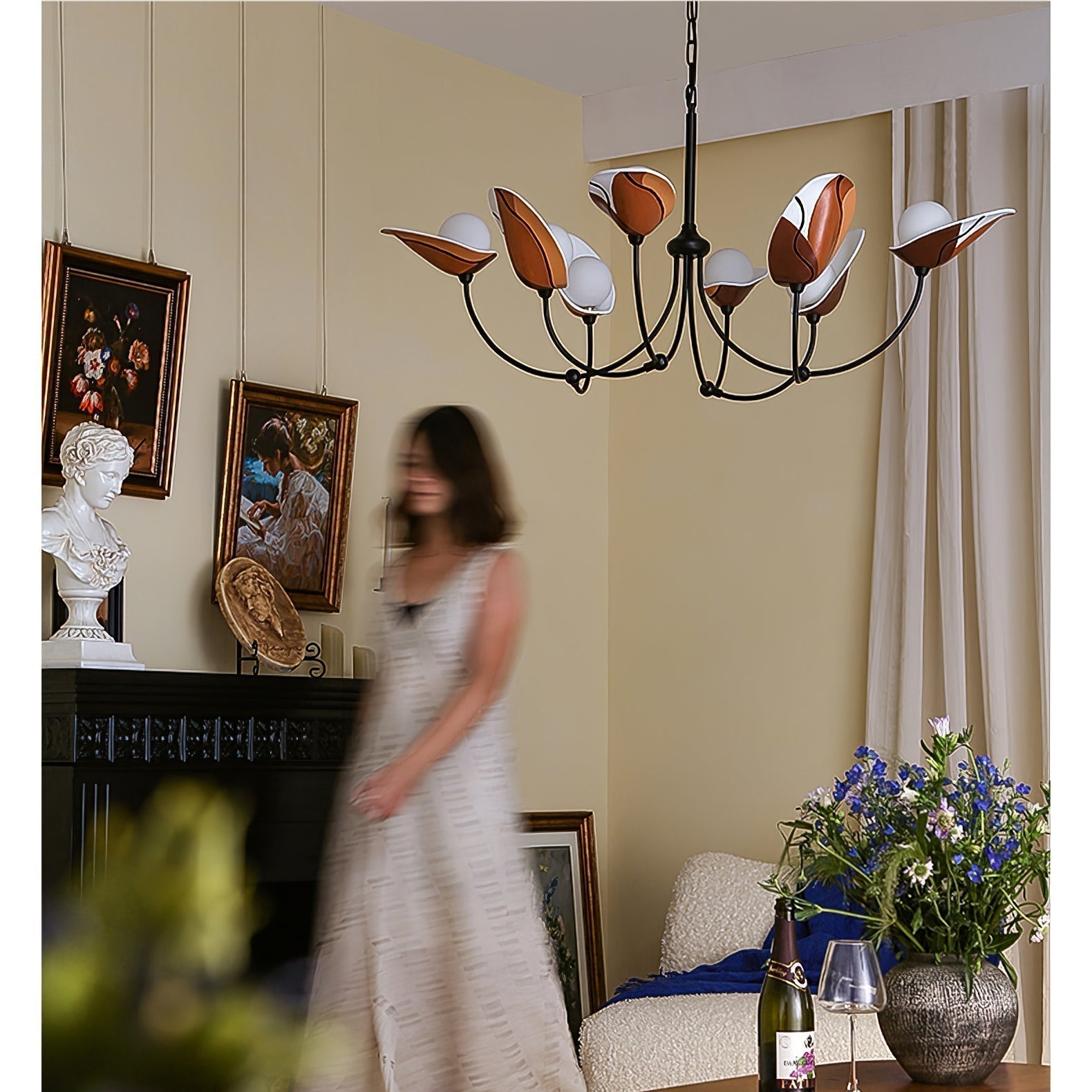 Gavin Vintage Kronleuchter aus Metall-Letslighting