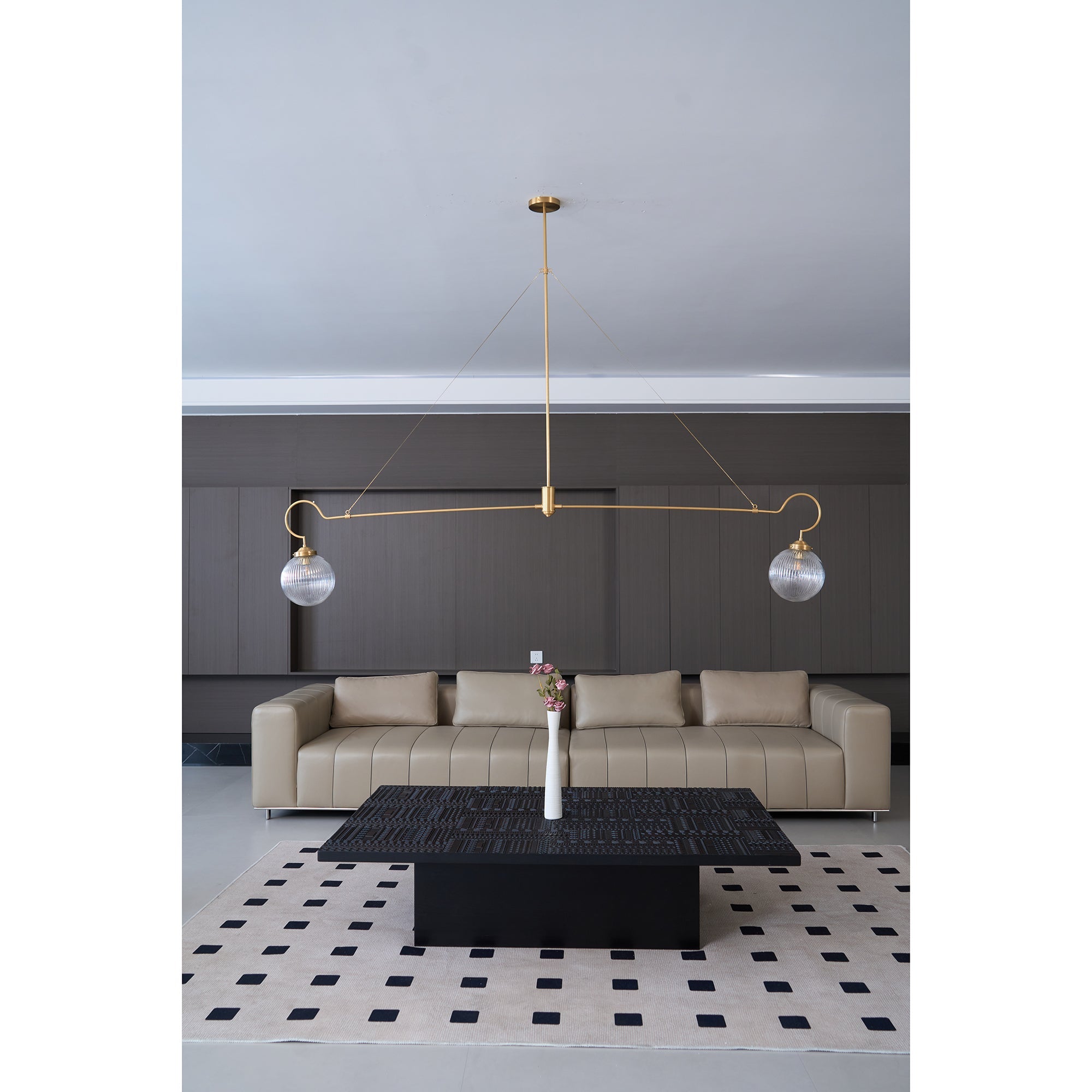 Vavenia Kronleuchter aus Messing und Glas-Letslighting