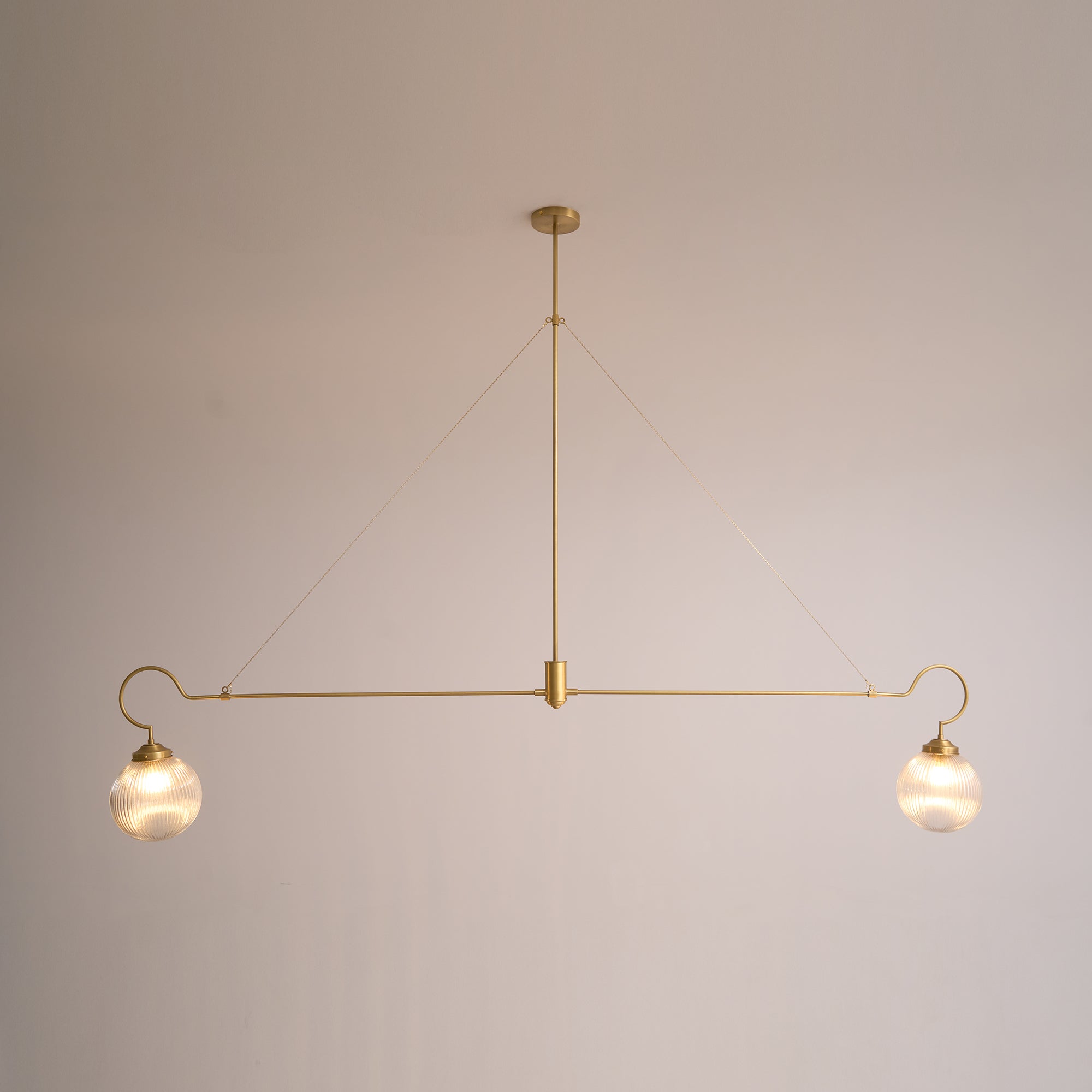 Vavenia Kronleuchter aus Messing und Glas-Letslighting