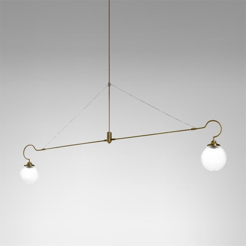 Vavenia Kronleuchter aus Messing und Glas-Letslighting