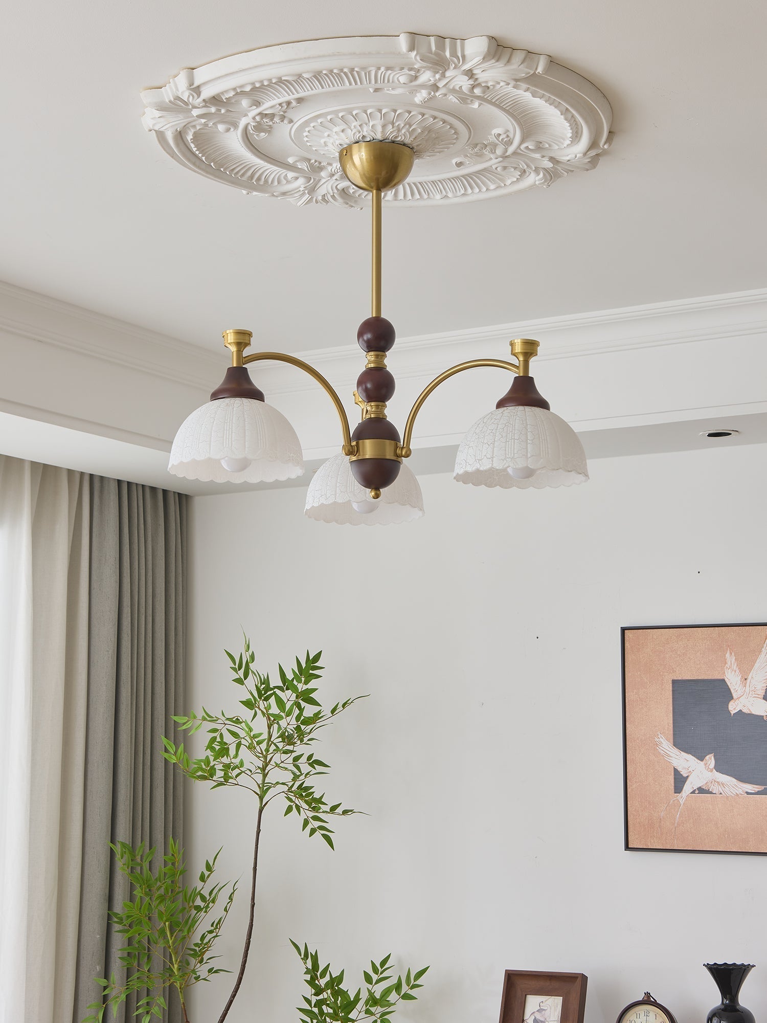 Vosolir Traditioneller Eleganter Holzkronleuchter-Letslighting