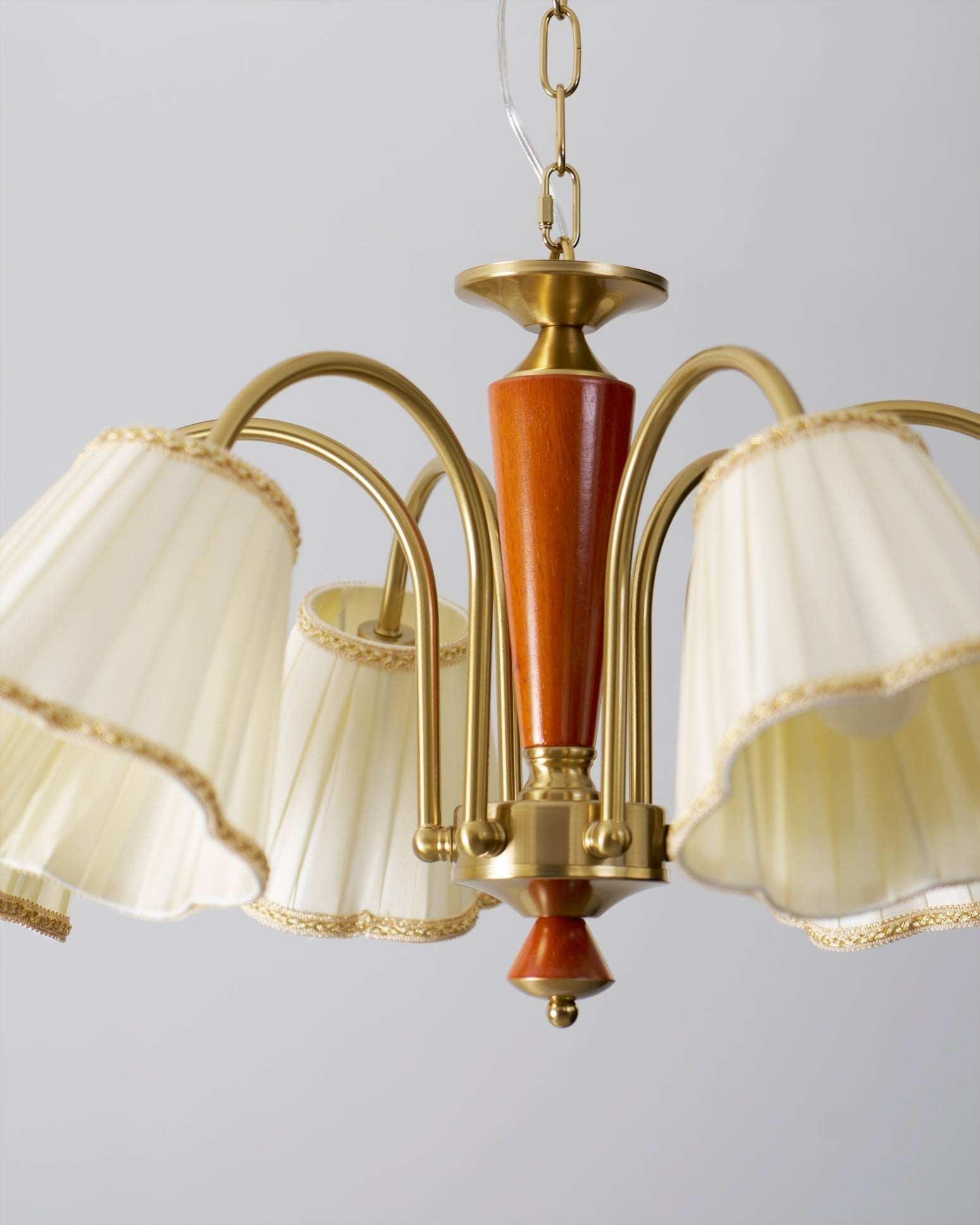 Elijh Vintage Stoff-Kronleuchter-Letslighting