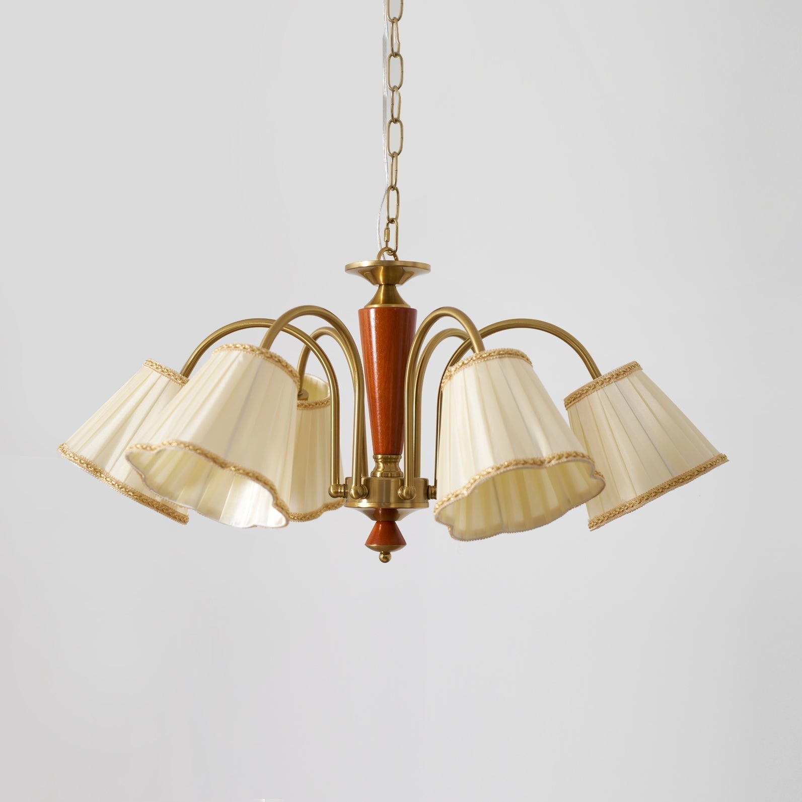 Elijh Vintage Stoff-Kronleuchter-Letslighting