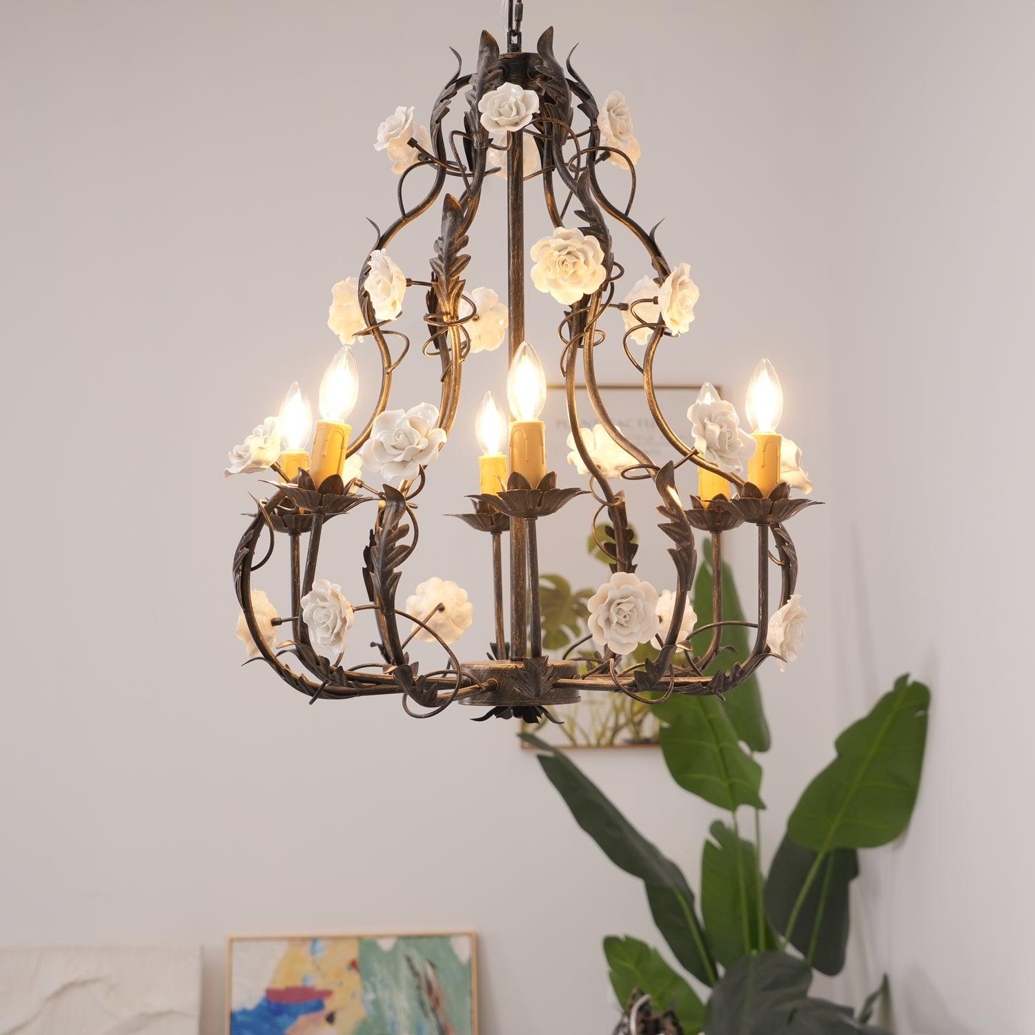 Judy Eleganter Luxus-Kronleuchter aus Keramik-Letslighting