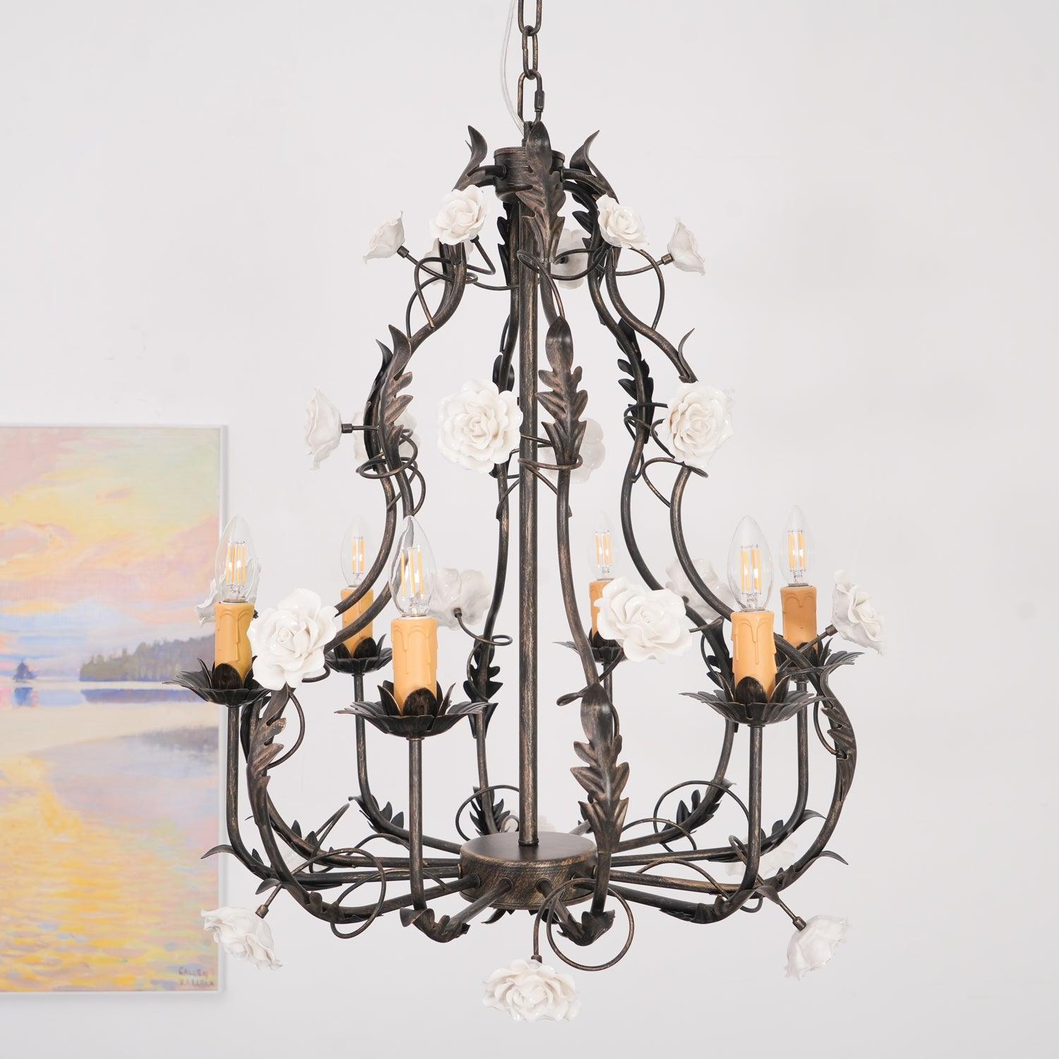 Judy Eleganter Luxus-Kronleuchter aus Keramik-Letslighting