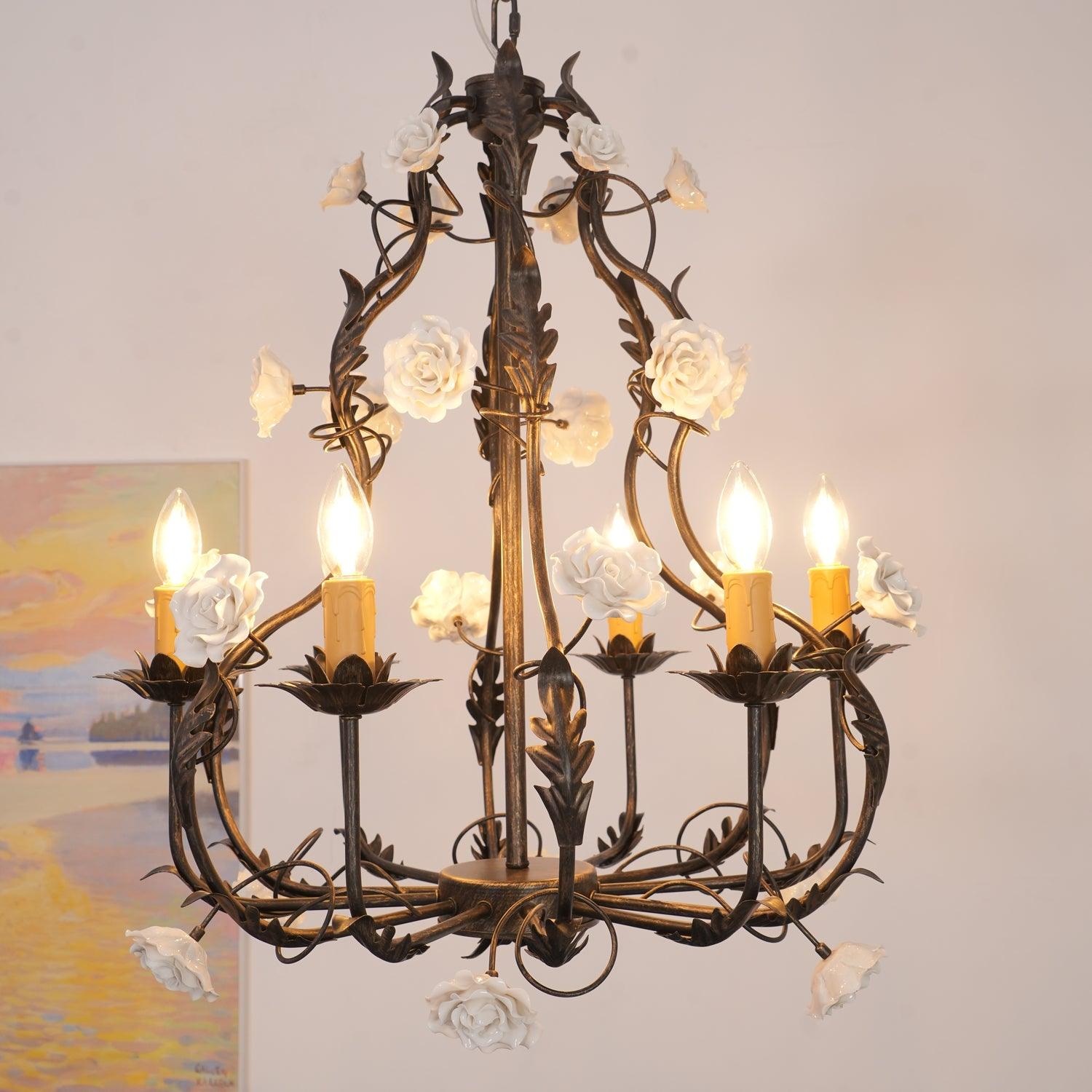 Judy Eleganter Luxus-Kronleuchter aus Keramik-Letslighting