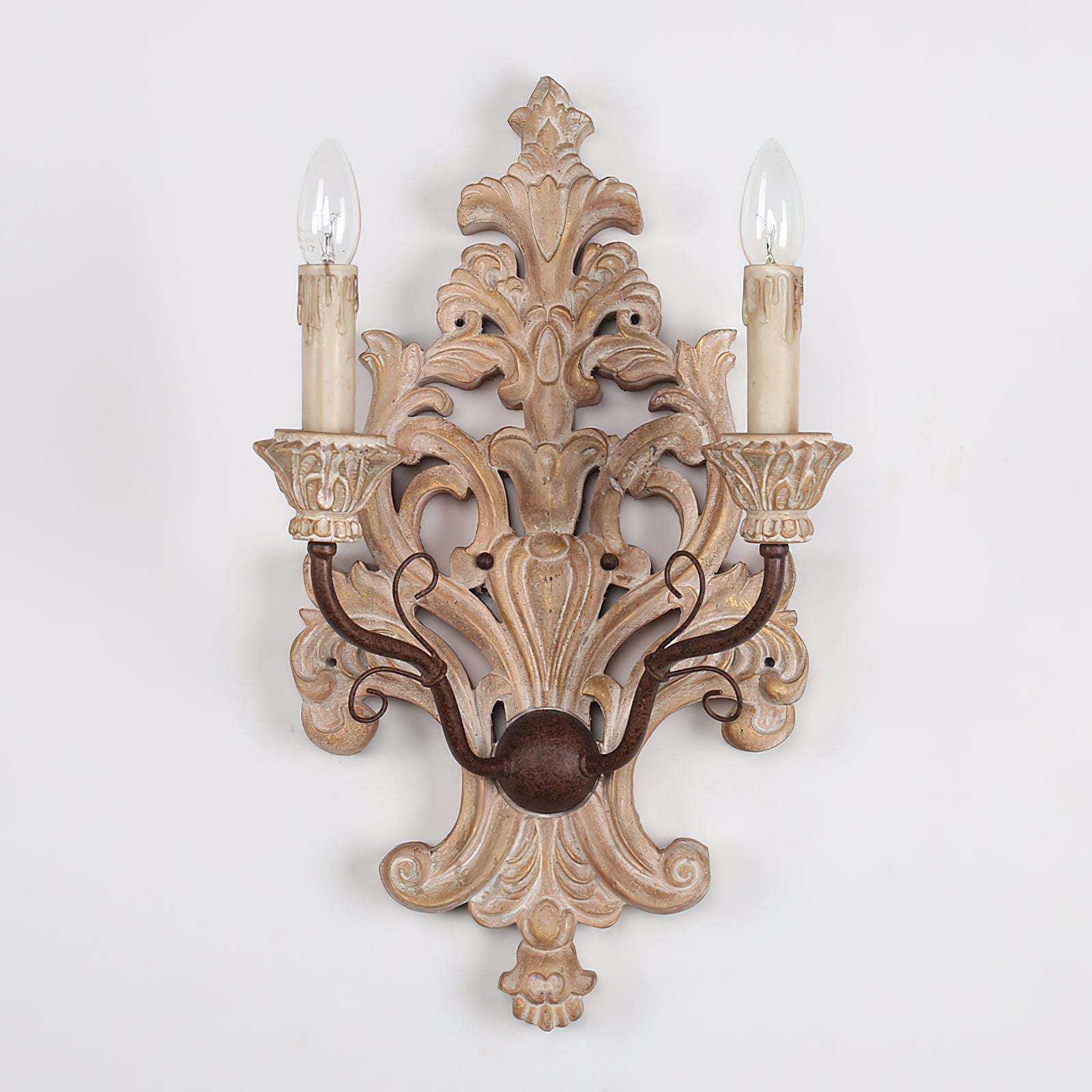 Ilzoror Industrielle Vintage Wandleuchte aus Holz-Letslighting
