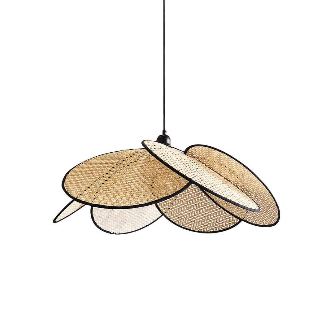 Ulrinel Nordic Handgewebt Bambus Kronleuchter-Letslighting