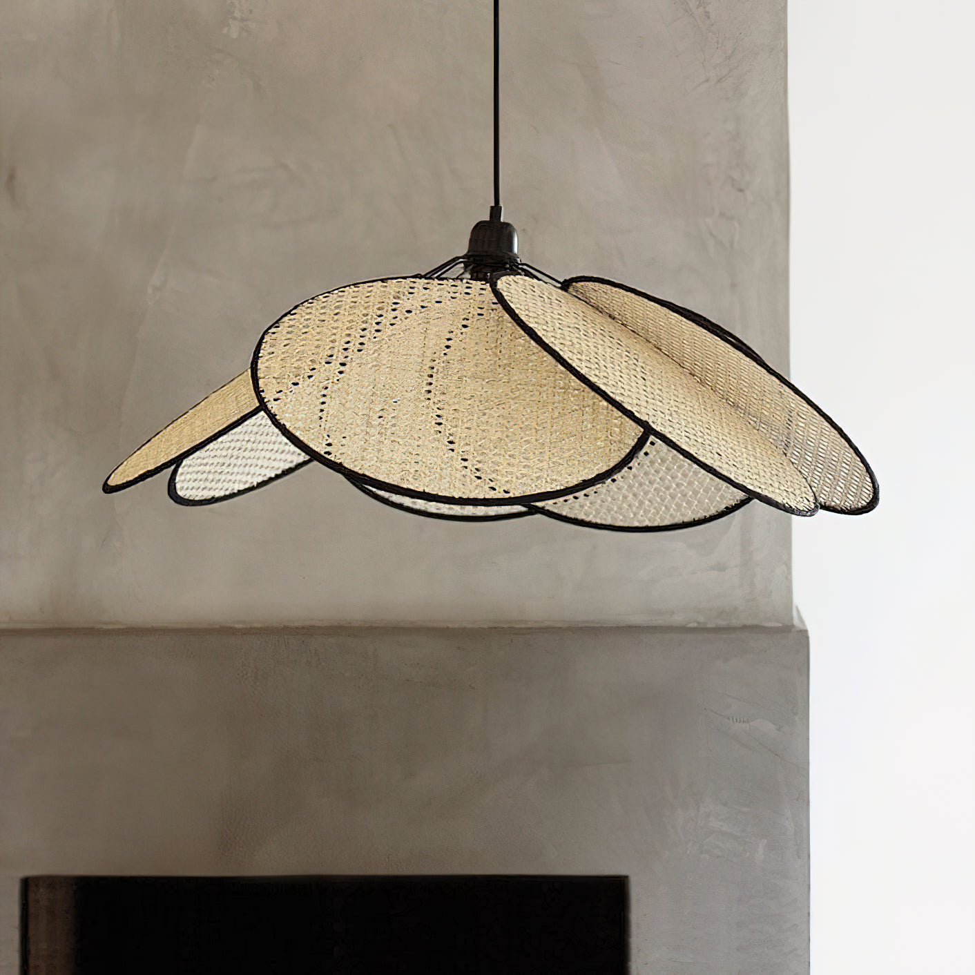 Ulrinel Nordic Handgewebt Bambus Kronleuchter-Letslighting