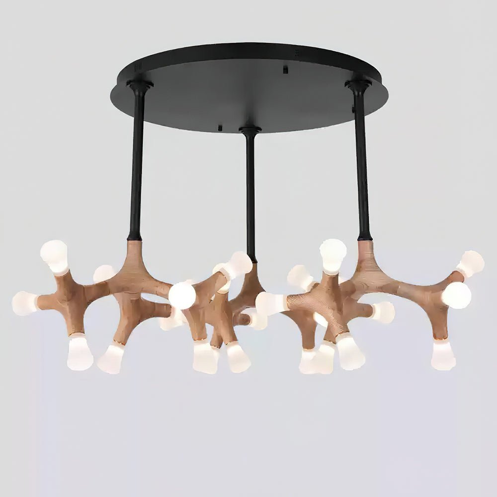 Mynorila Holz-Pendelleuchte im Ast-Design-Letslighting