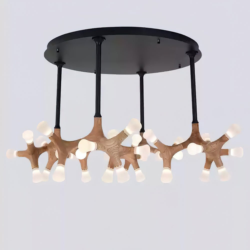 Mynorila Holz-Pendelleuchte im Ast-Design-Letslighting