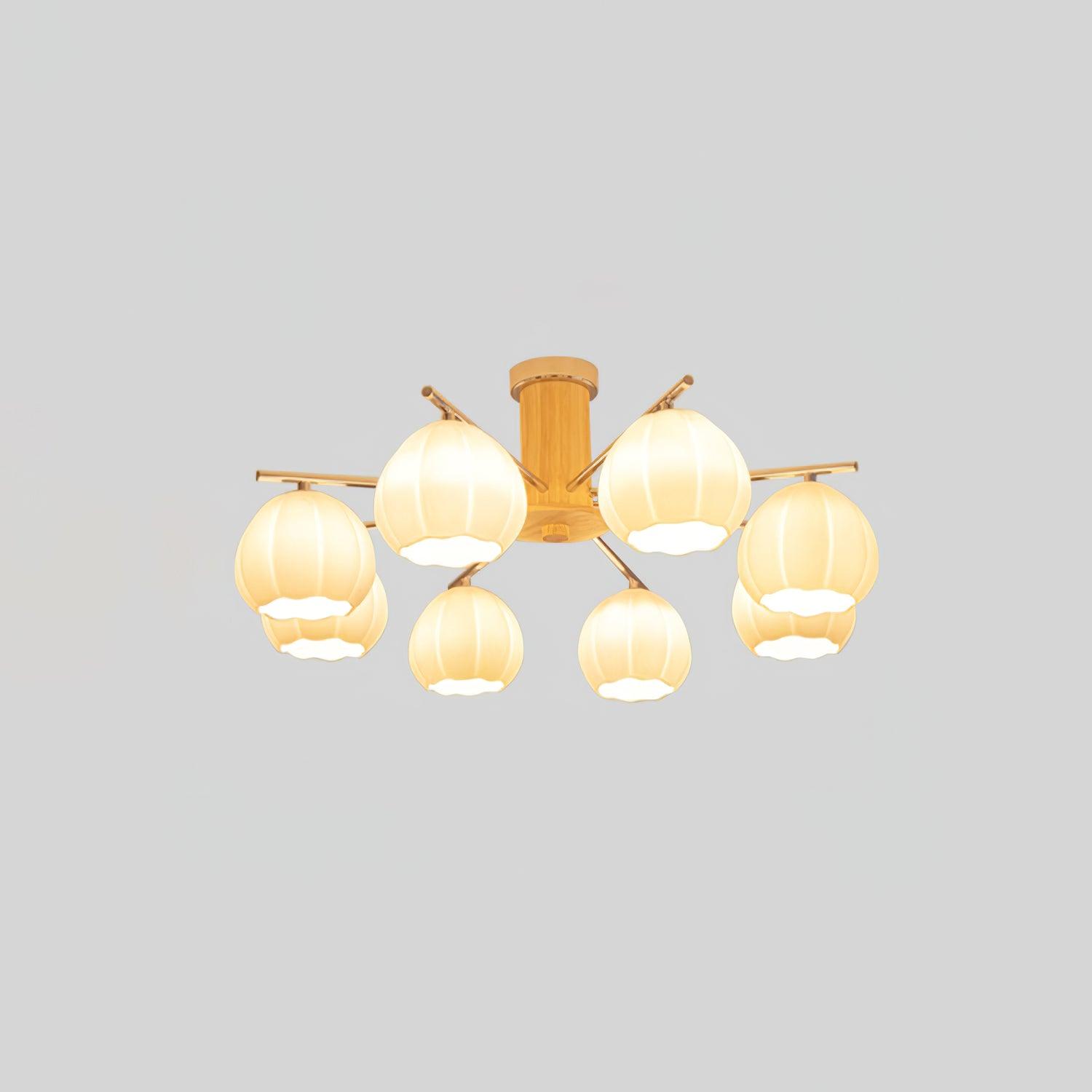 Ezoror Nordisch Kunst Blütenknospen Glas Deckenleuchte-Letslighting