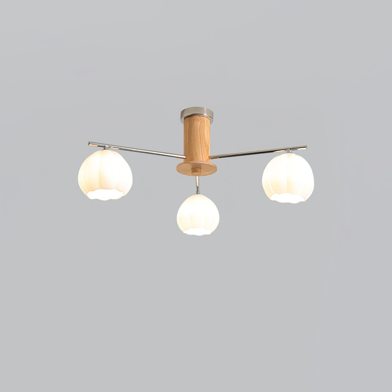 Ezoror Nordisch Kunst Blütenknospen Glas Deckenleuchte-Letslighting