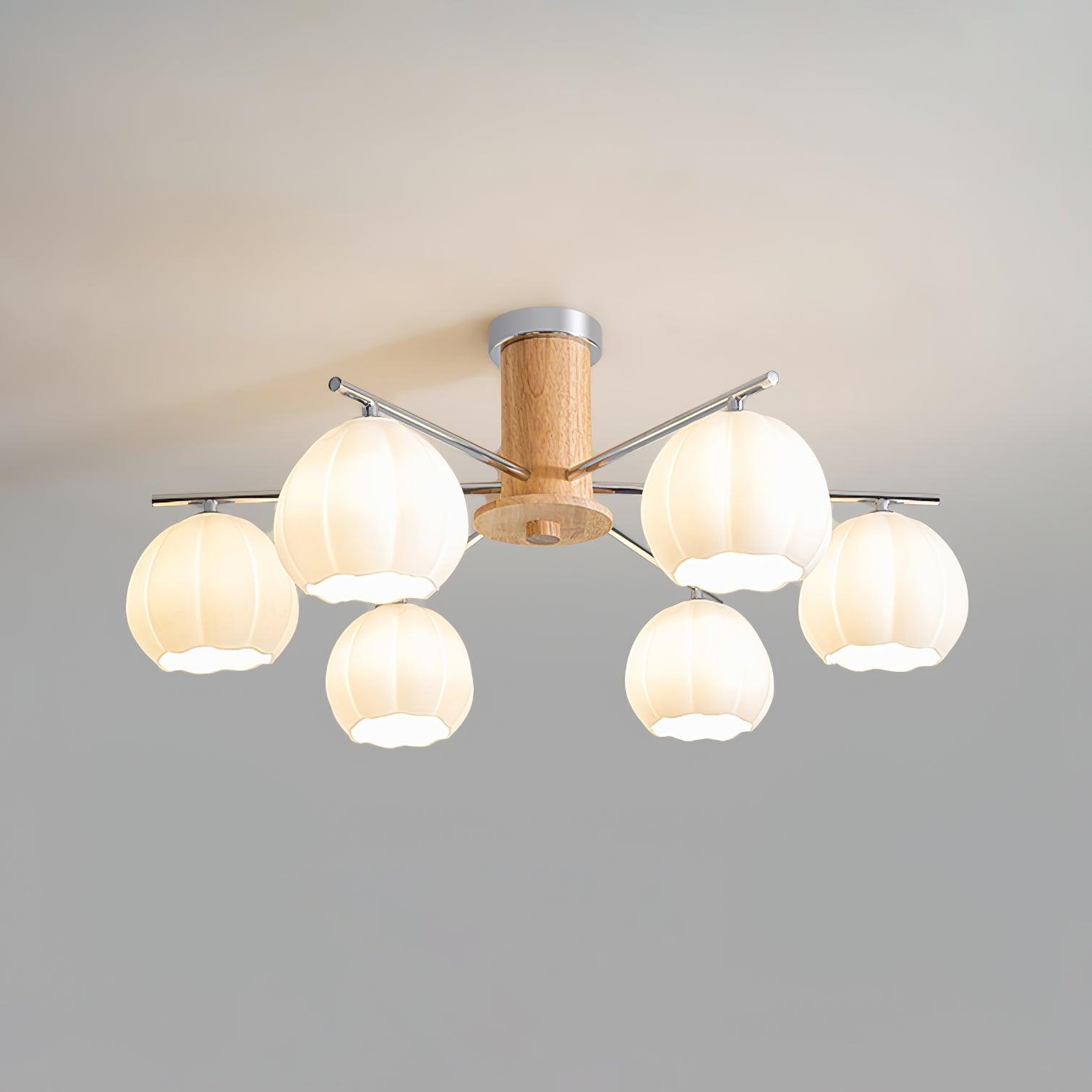 Ezoror Nordisch Kunst Blütenknospen Glas Deckenleuchte-Letslighting