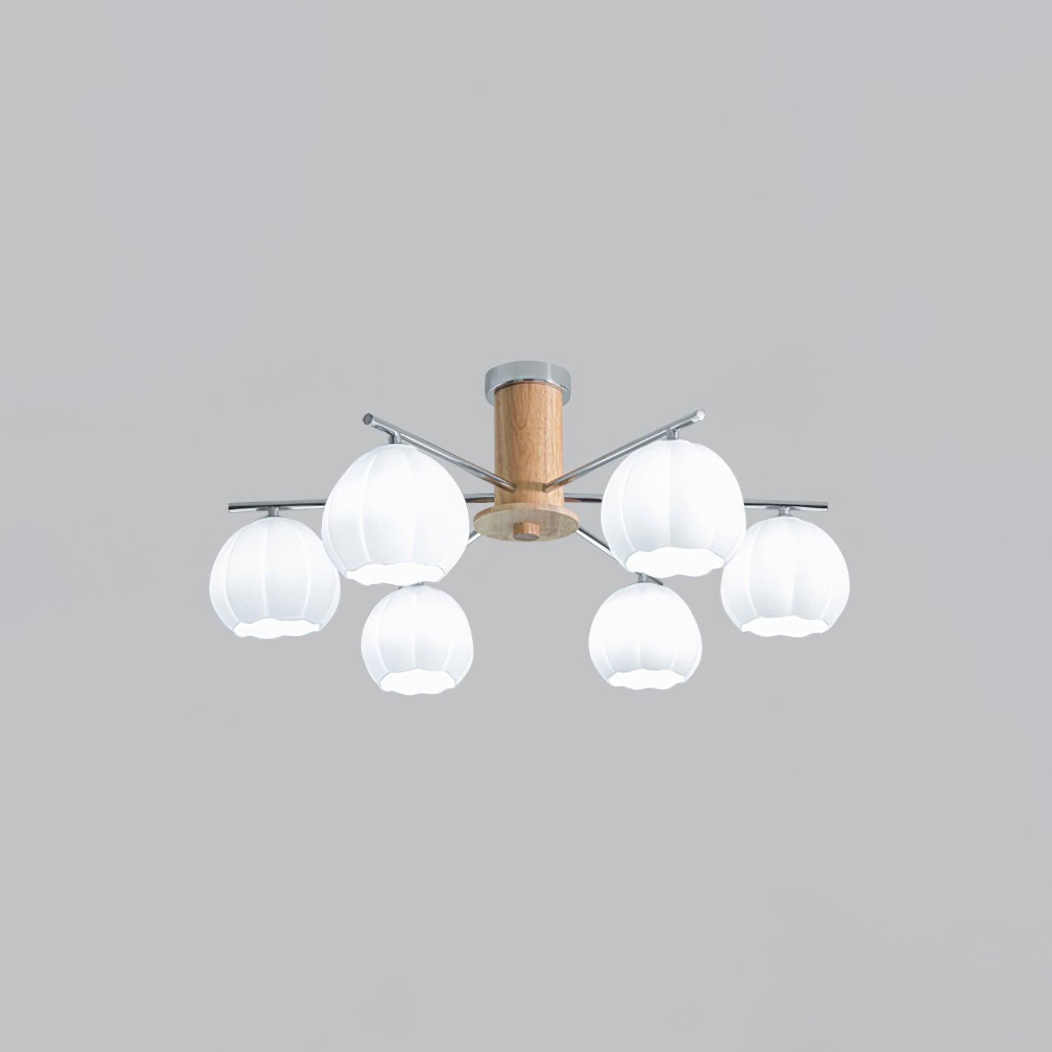 Ezoror Nordisch Kunst Blütenknospen Glas Deckenleuchte-Letslighting