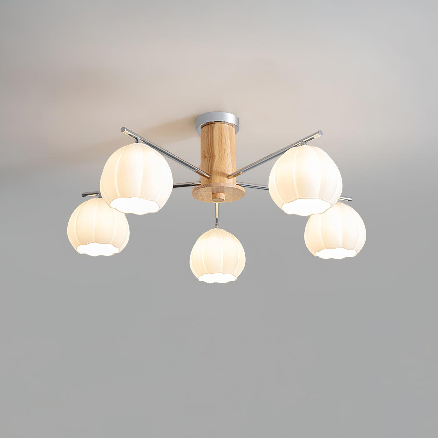 Ezoror Nordisch Kunst Blütenknospen Glas Deckenleuchte-Letslighting