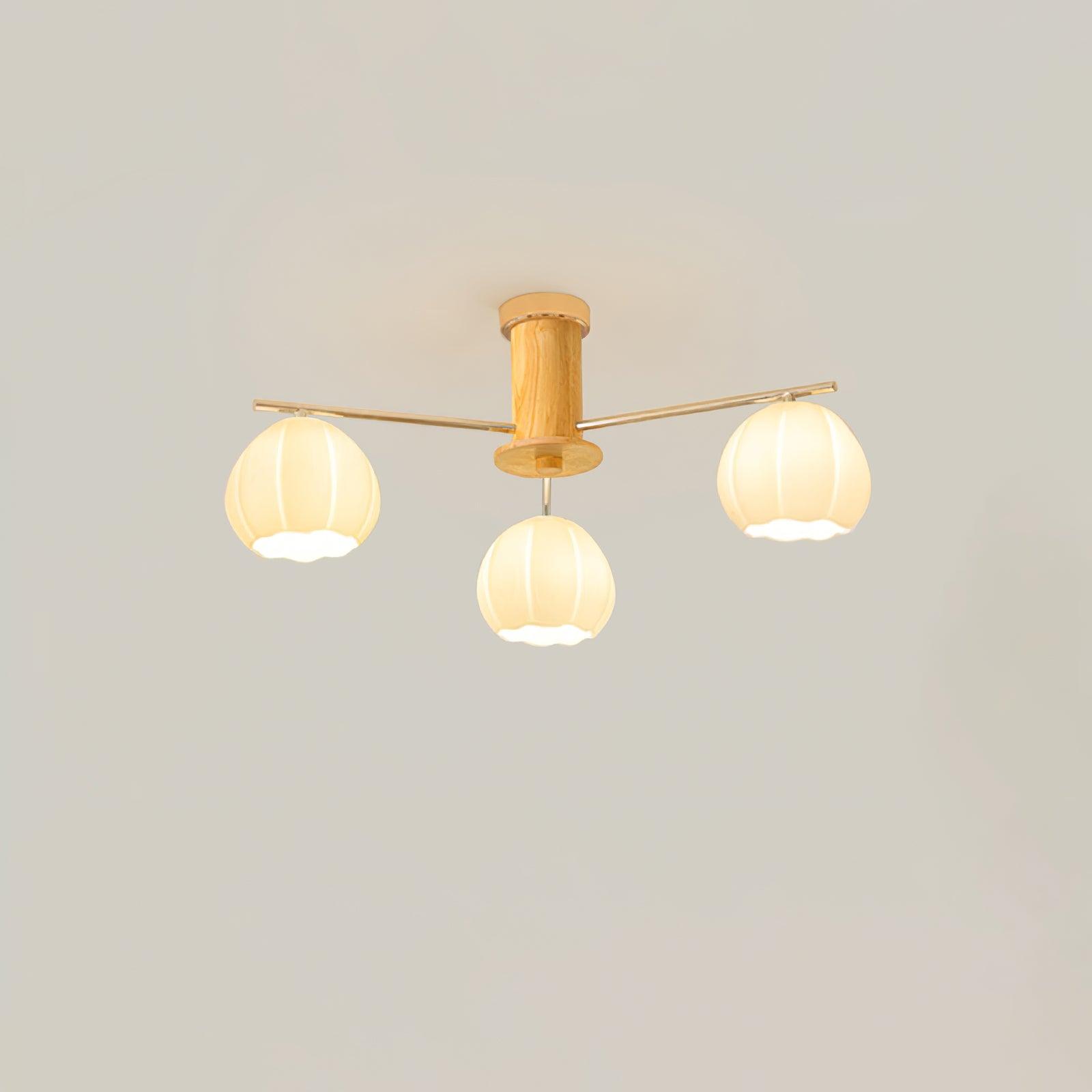 Ezoror Nordisch Kunst Blütenknospen Glas Deckenleuchte-Letslighting