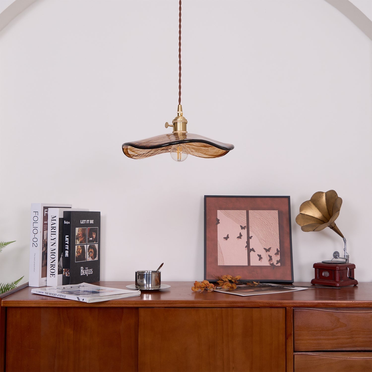 Flower Petal Glass Pendant Light - Blowlighting