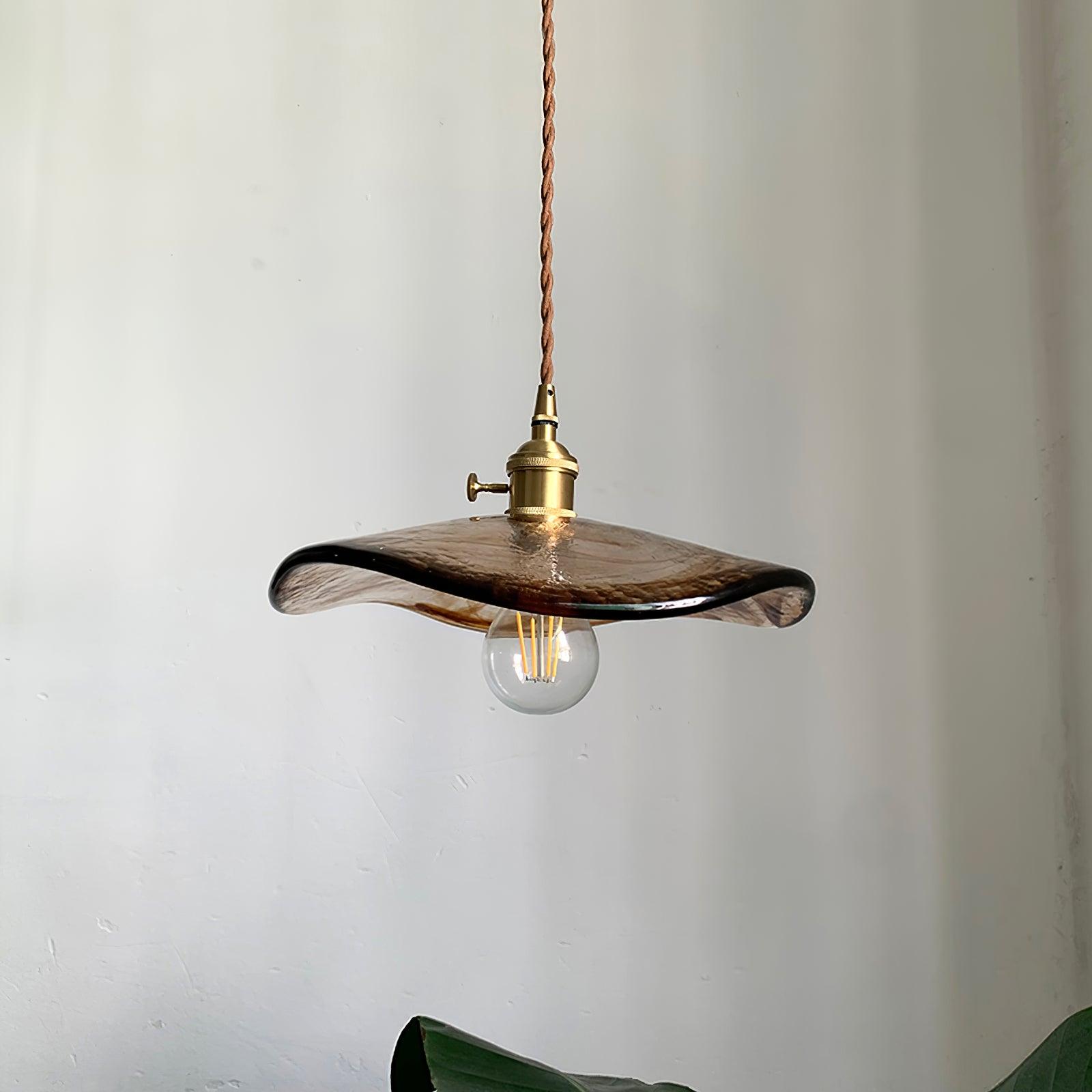 Flower Petal Glass Pendant Light - Blowlighting