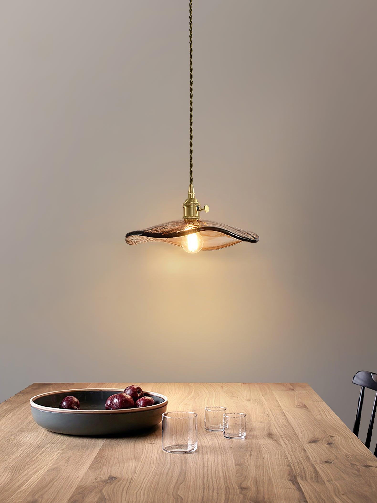 Flower Petal Glass Pendant Light - Blowlighting