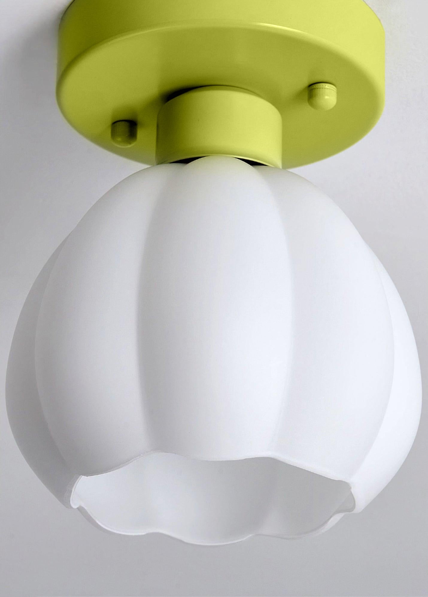 Zevinora Blume Beschattet Glas Halb Einbau Licht-Letslighting