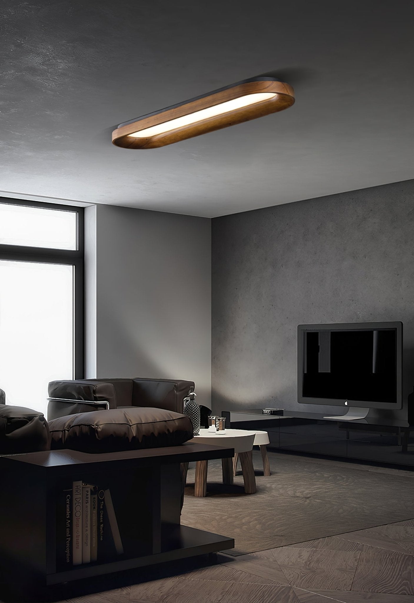 Zatalel Modern Minimalistisch Fließend Wolke Holz Deckenleuchte-Letslighting