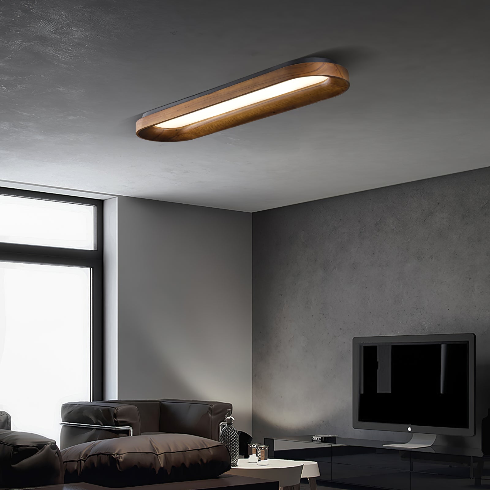 Zatalel Modern Minimalistisch Fließend Wolke Holz Deckenleuchte-Letslighting