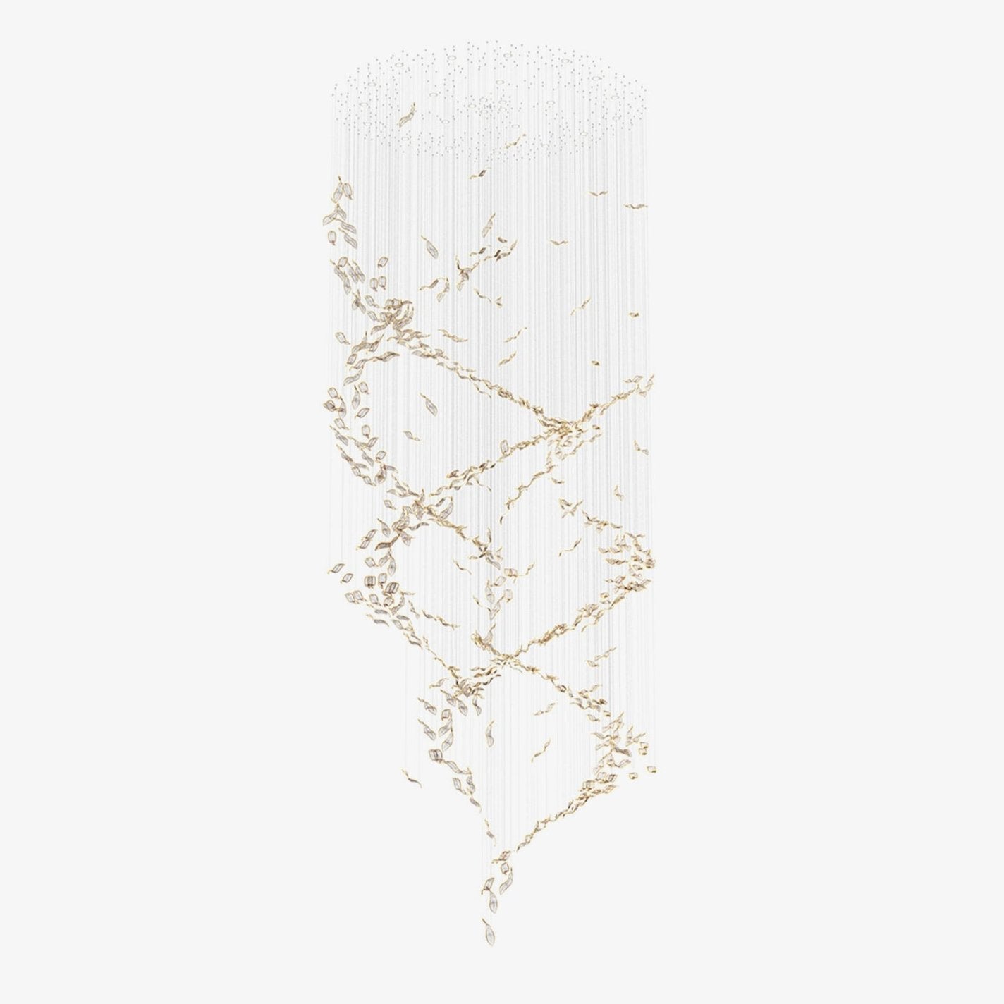 Lustra Kronleuchter Kaskadierend Blatt Luxus-Letslighting