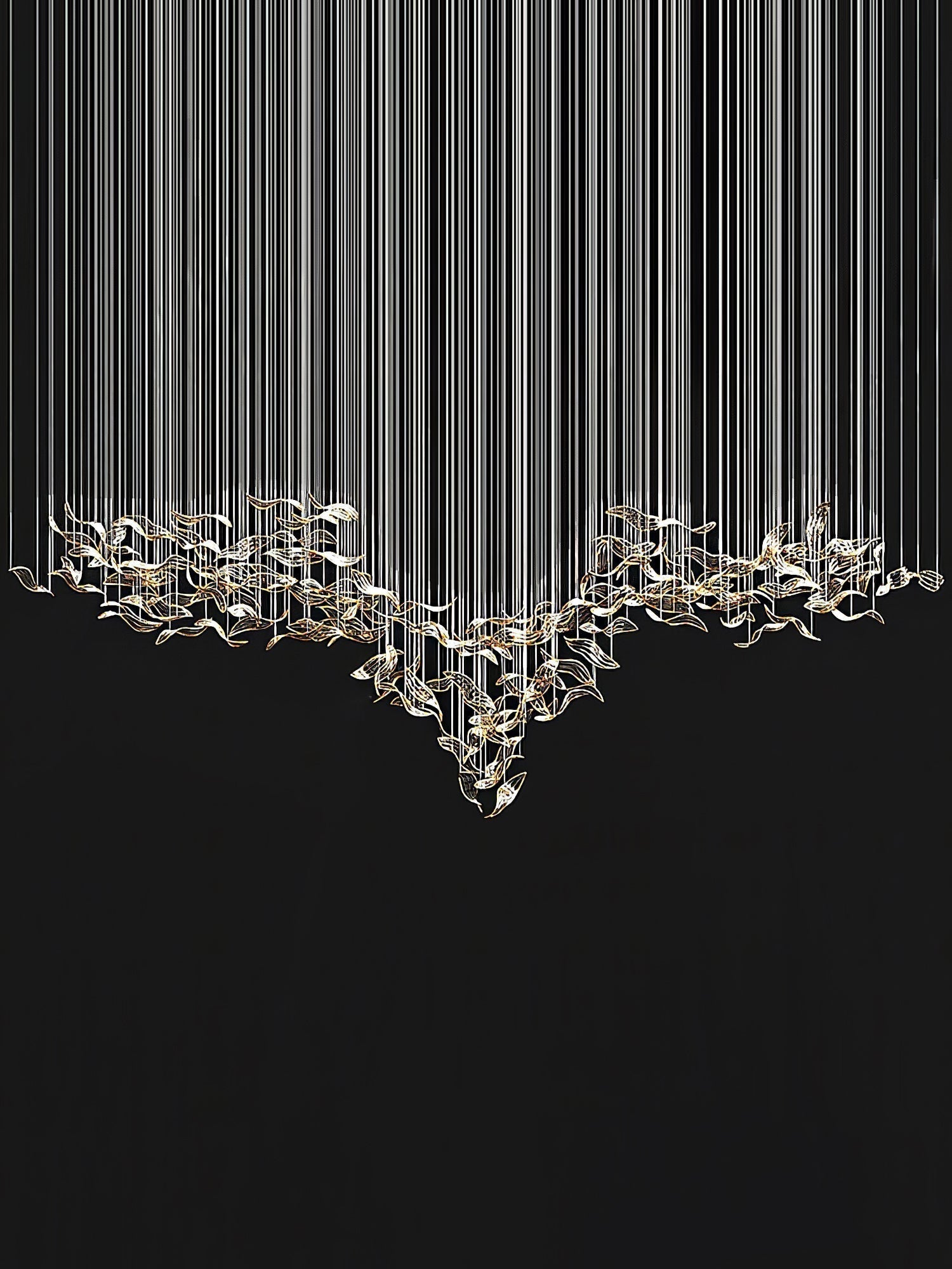 Lustra Kronleuchter Kaskadierend Blatt Luxus-Letslighting