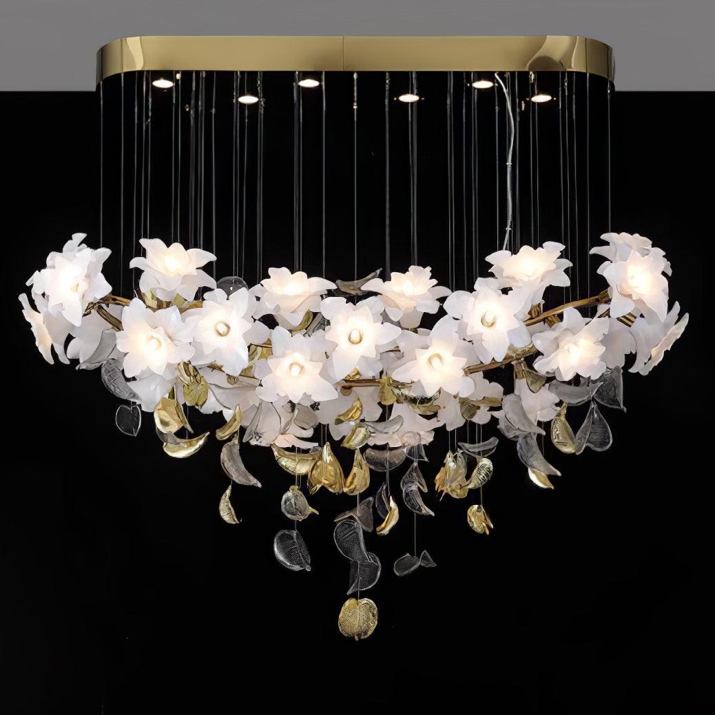 Araeos Fliegend Blüten Flatternd Messing Kronleuchter-Letslighting
