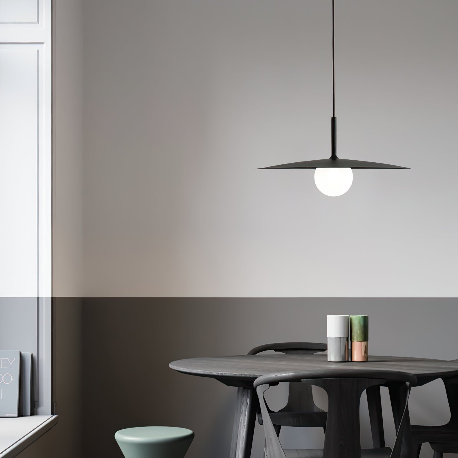 Lustra Pendelleuchte Platte Schirm für Wohnzimmer-Letslighting