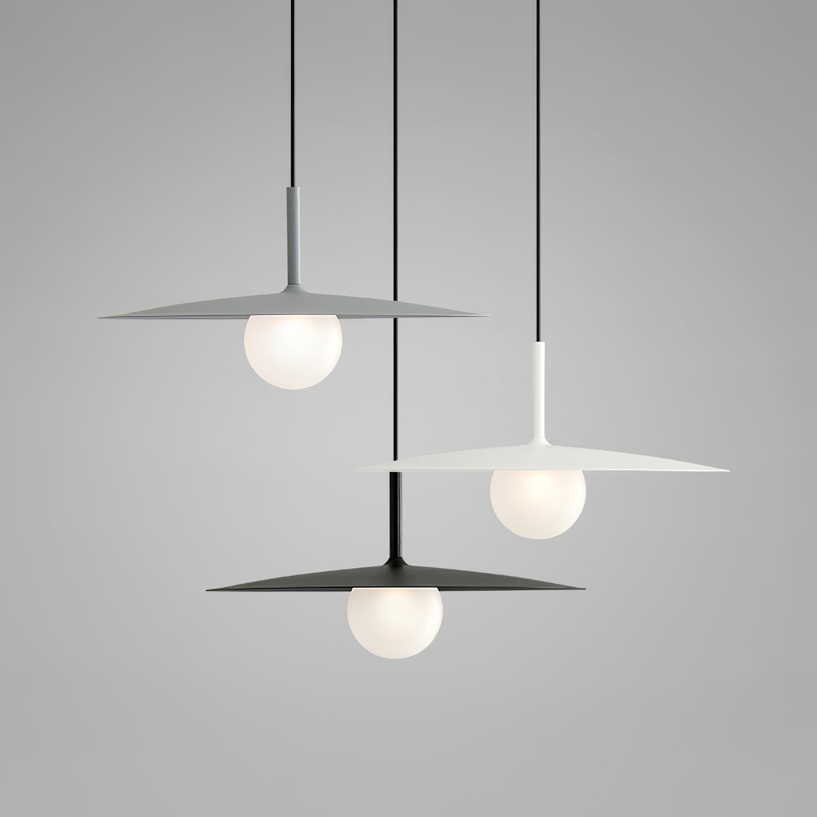 Lustra Pendelleuchte Platte Schirm für Wohnzimmer-Letslighting