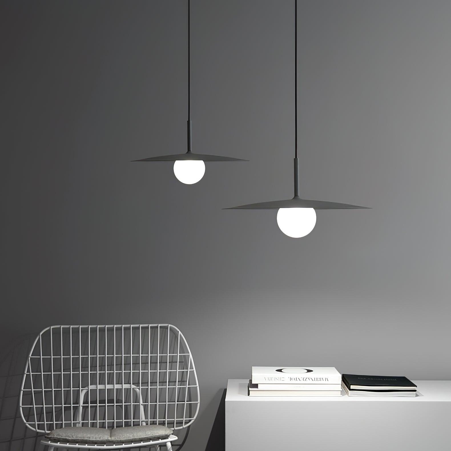 Lustra Pendelleuchte Platte Schirm für Wohnzimmer-Letslighting