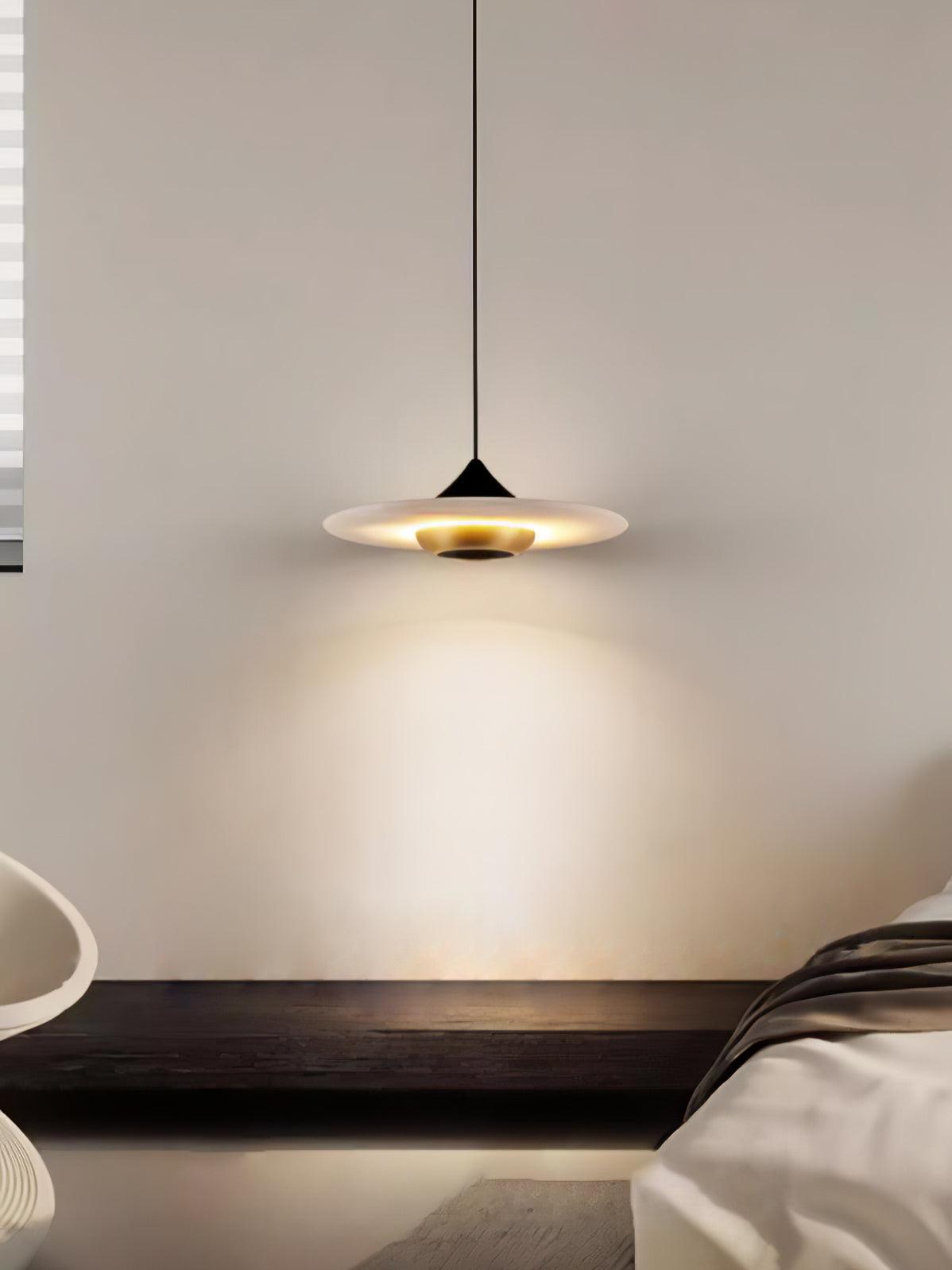 Flying Saucer Marble Pendant Lamp - Blowlighting