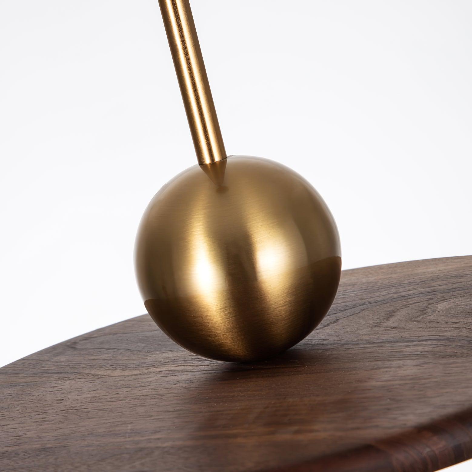 Flying Saucer Walnut Pendant Lamp - Blowlighting