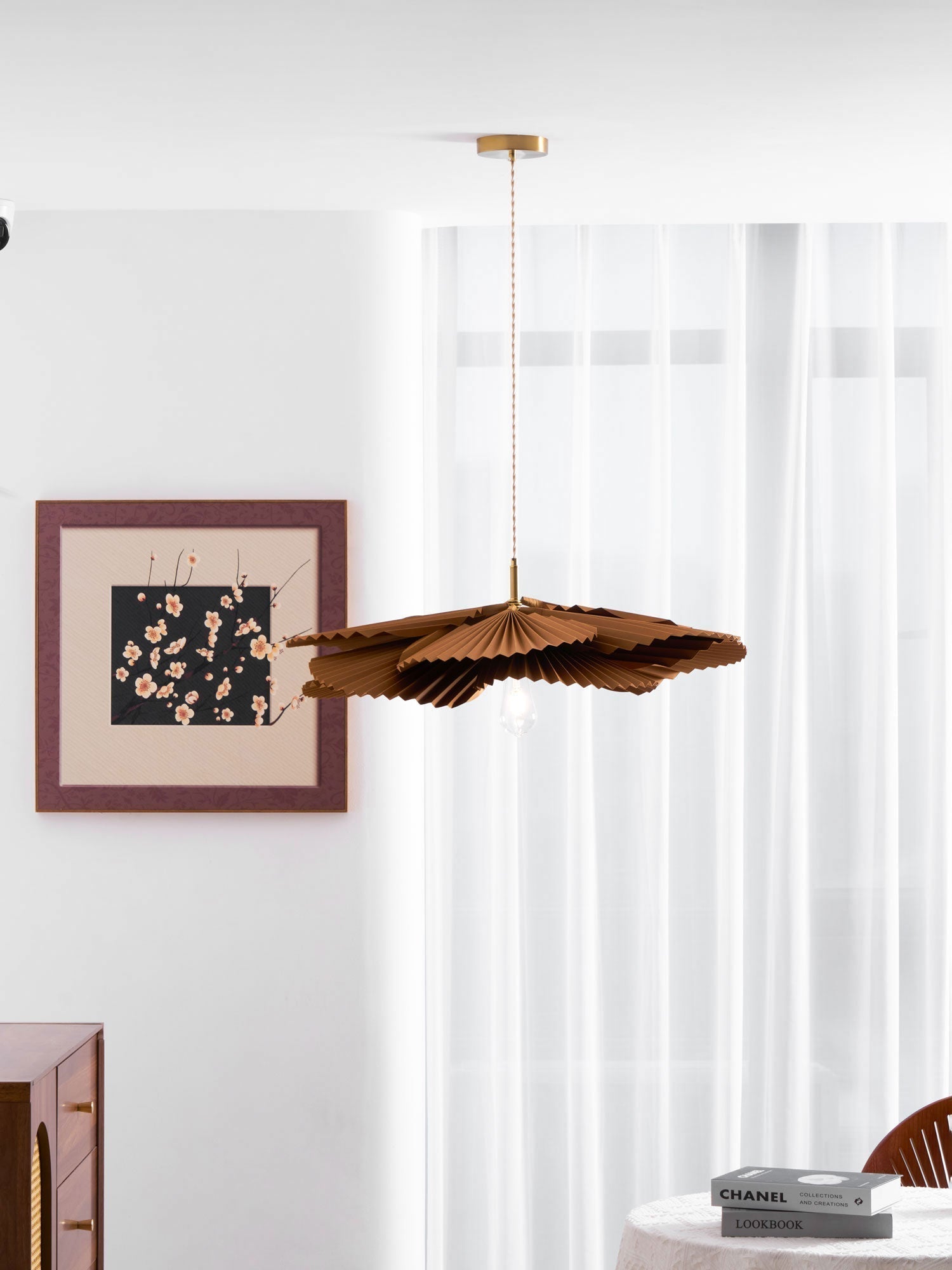 Lustra Pendelleuchte Blatt gefaltetes Papier Blumen-Letslighting