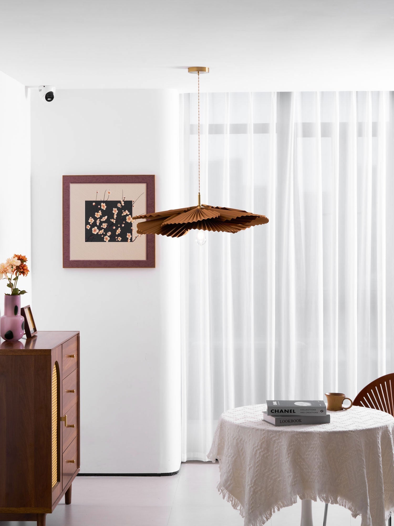 Lustra Pendelleuchte Blatt gefaltetes Papier Blumen-Letslighting