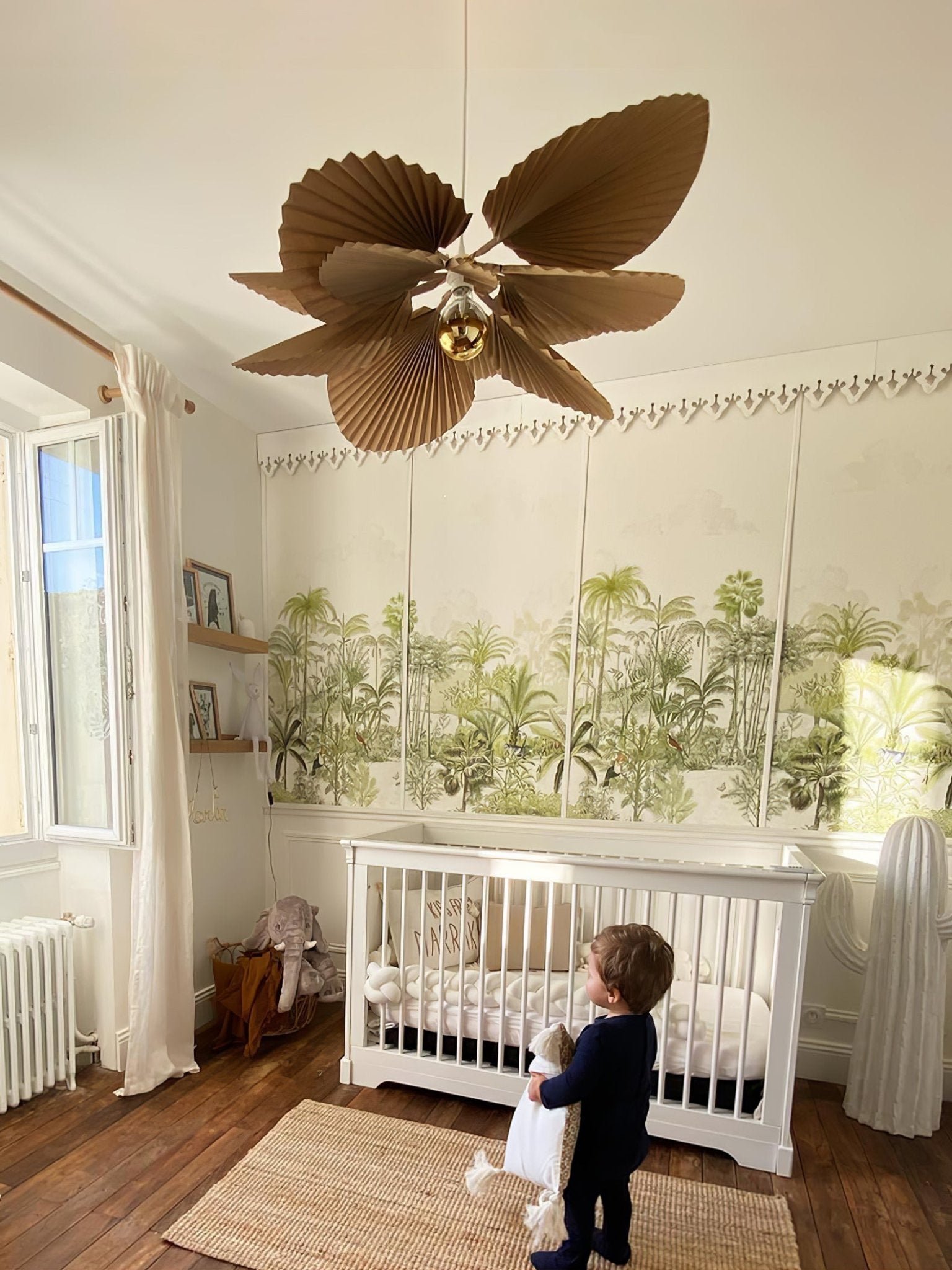 Lustra Pendelleuchte Blatt gefaltetes Papier Blumen-Letslighting