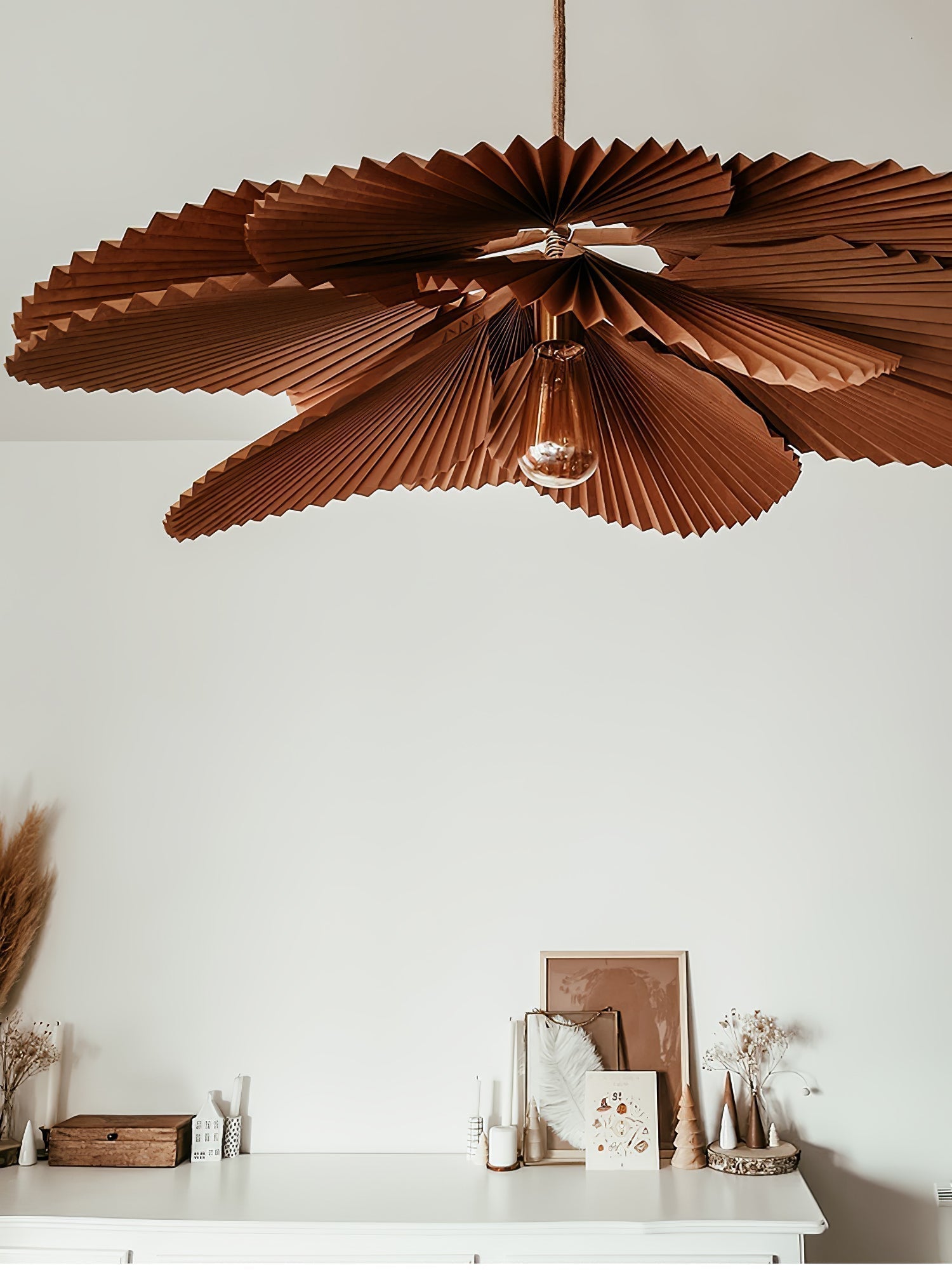 Lustra Pendelleuchte Blatt gefaltetes Papier Blumen-Letslighting